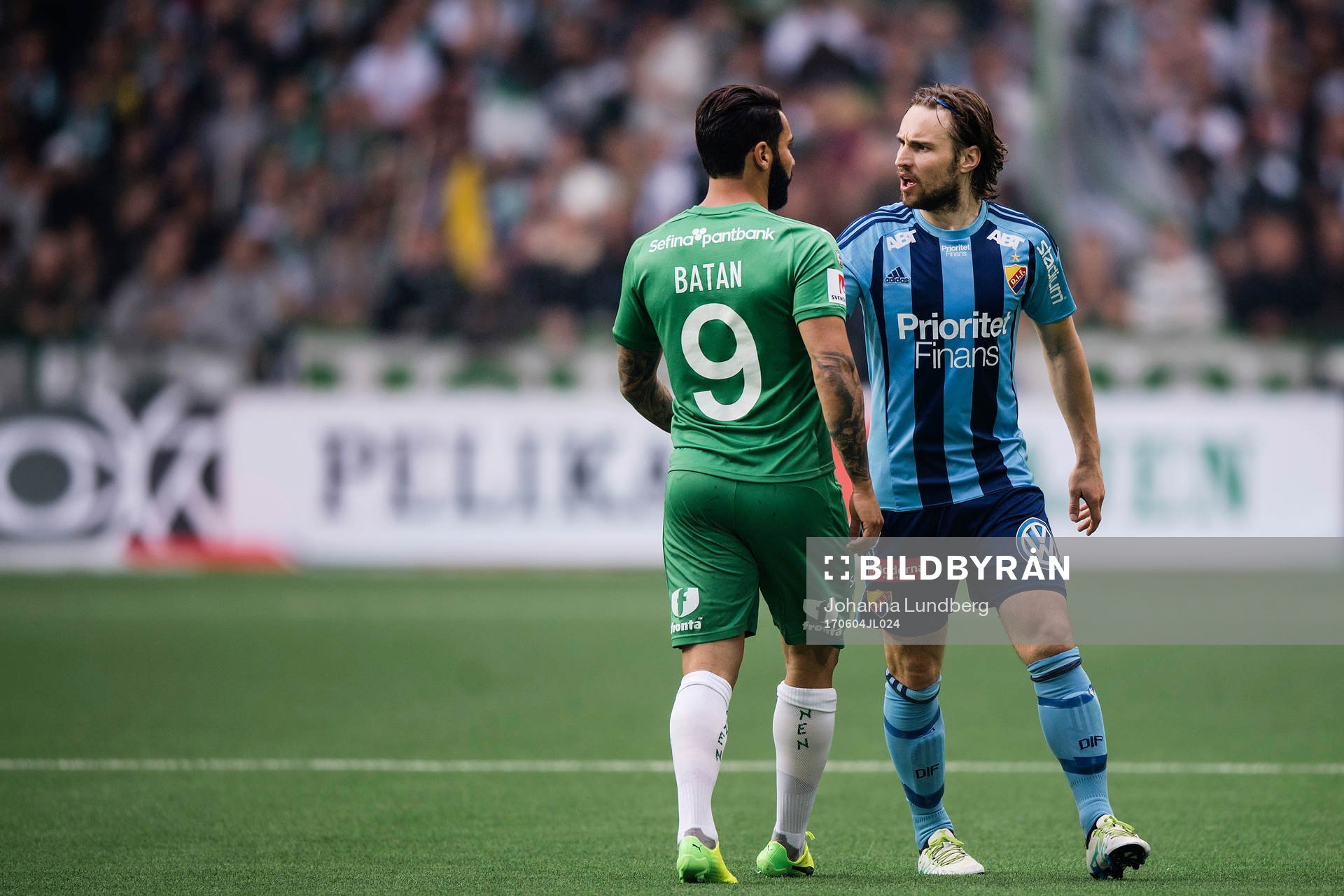 Djurgårdens Kevin Walker reagerar
