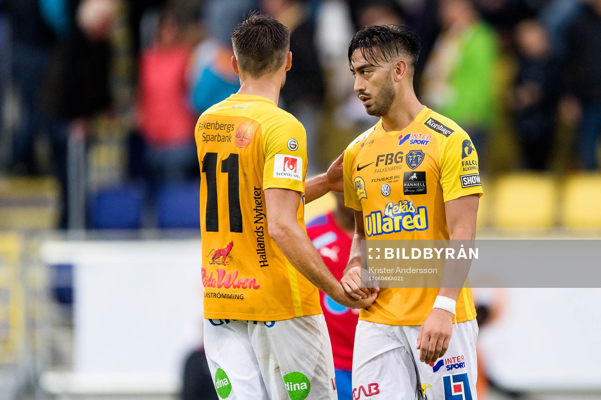 Falkenbergs Johannes Vall och Amin Nazari deppar