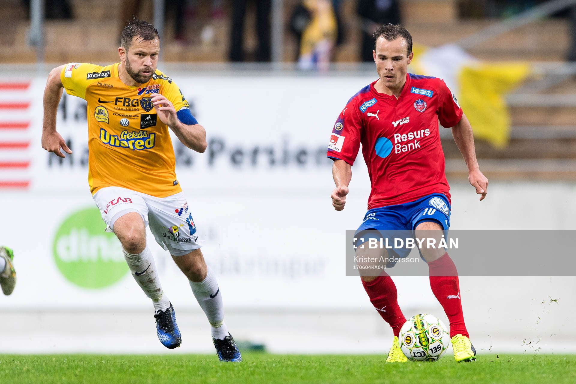 Falkenbergs David Svensson och Helsingborgs Anton Wede