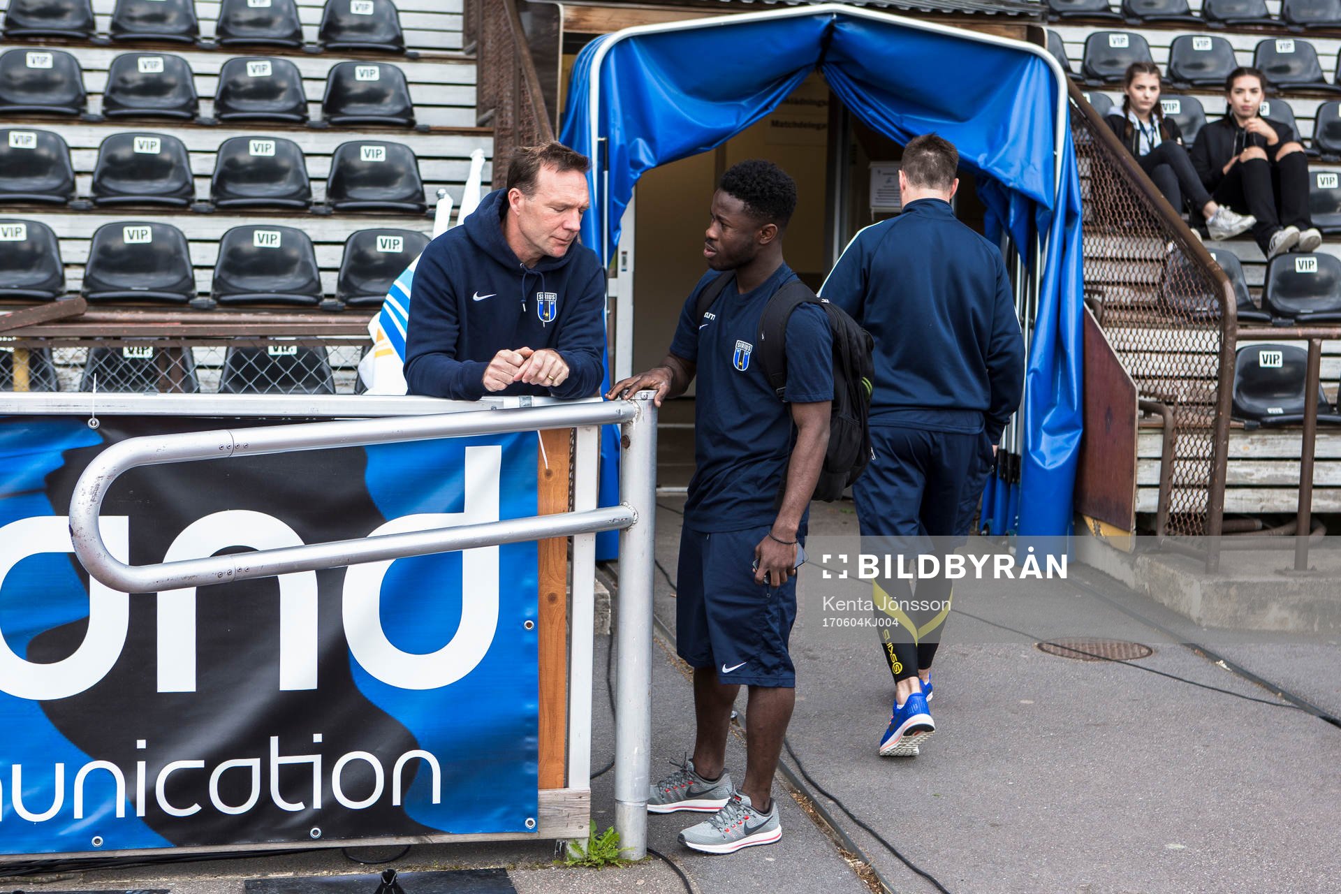 Sirius tränare Kim Bergstrand och Kingsley Kofi Sarfo