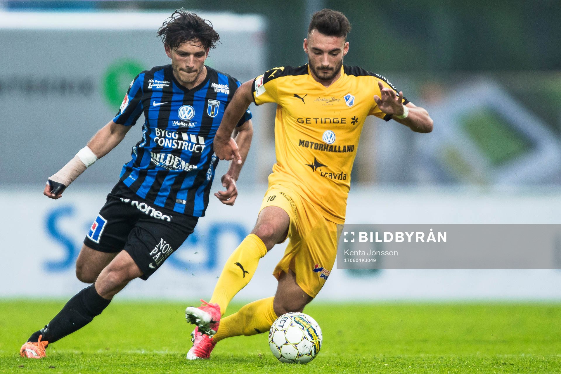 Halmstads Sead Haksabanovic och Sirius Ian Sirelius
