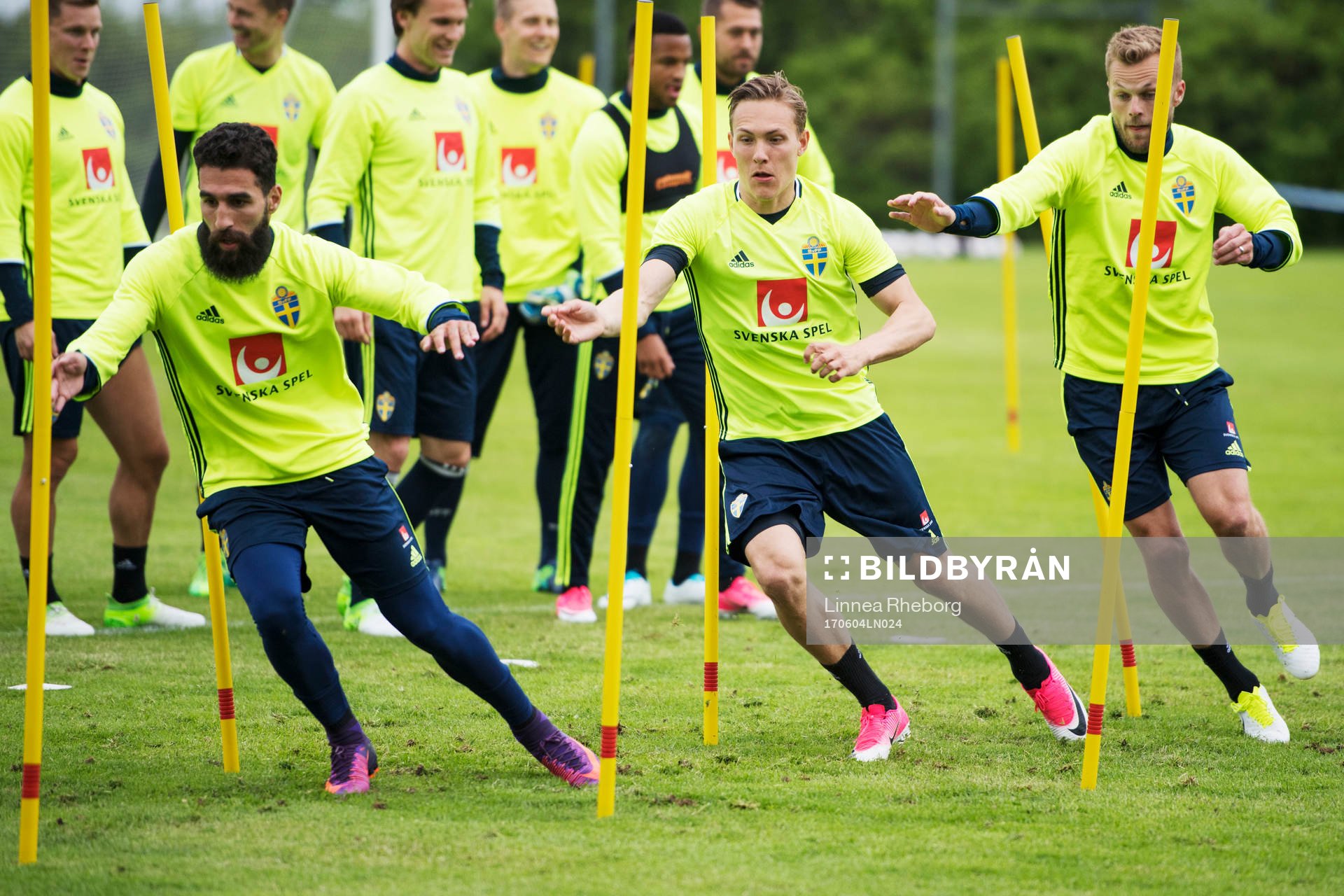 Jimmy Durmaz, Ludwig Augustinsson och Sebastian Larsson