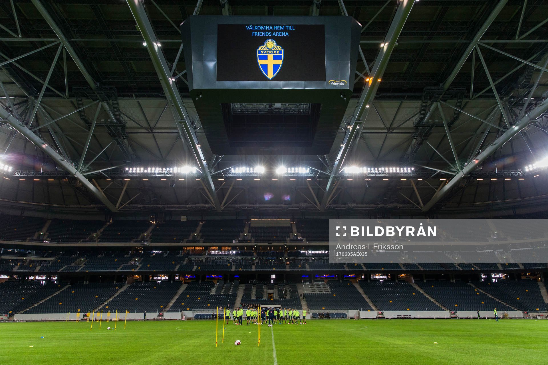 Interiör av Friends Arena