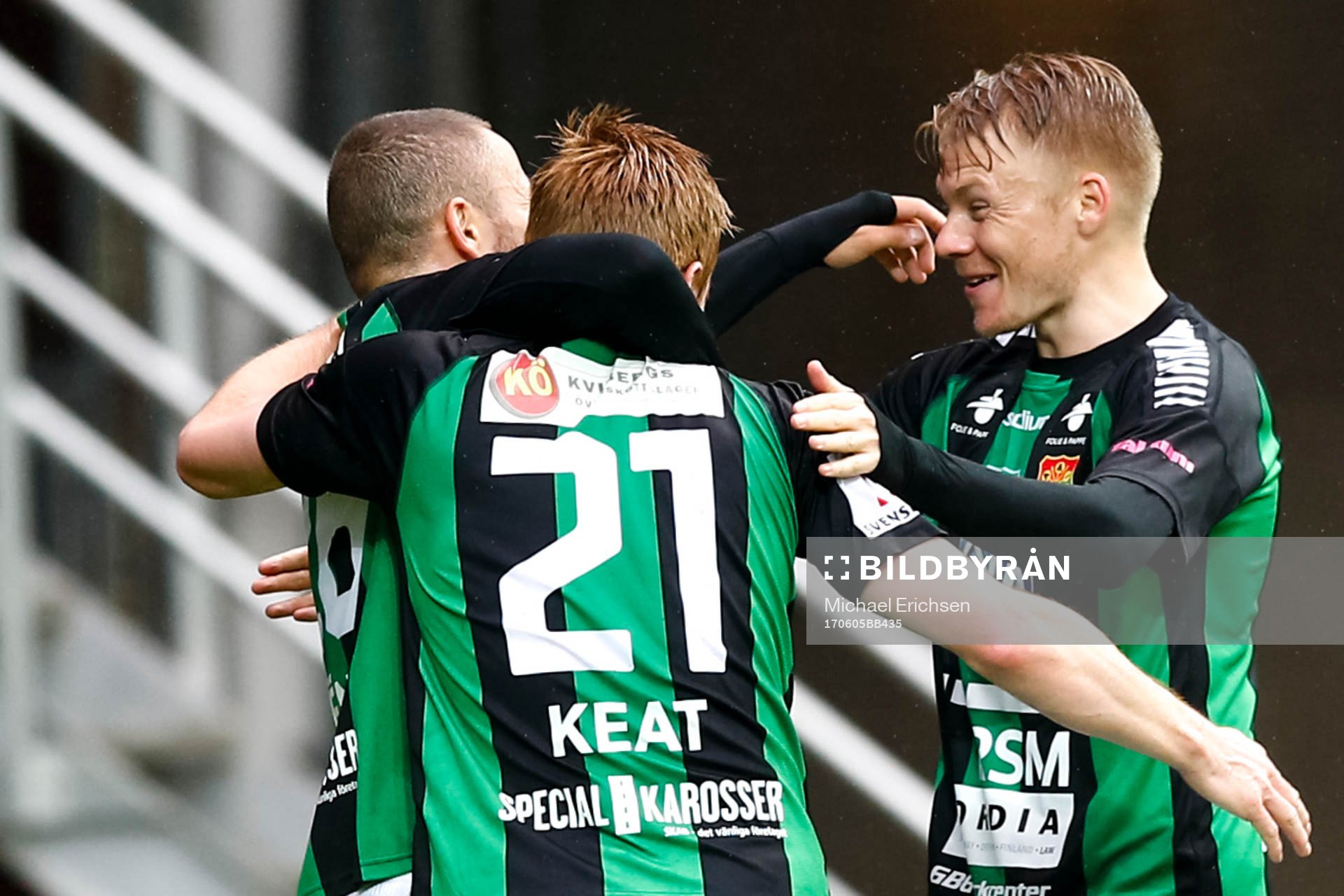 GAIS spelare jublar