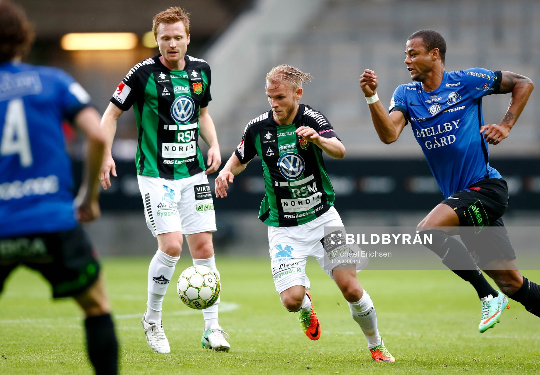 GAIS Niclas Andersén och Trelleborgs Salif Camara Jönsson