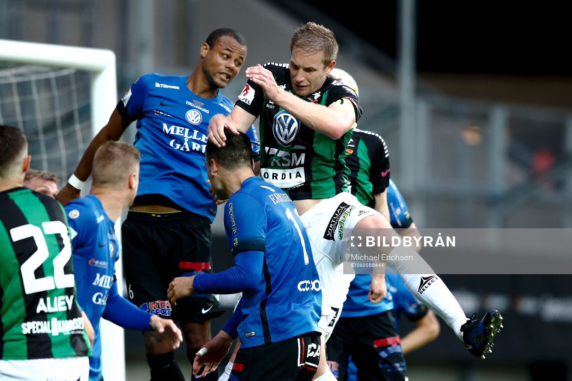 GAIS Steven Old och Trelleborgs Salif Camara Jönsson