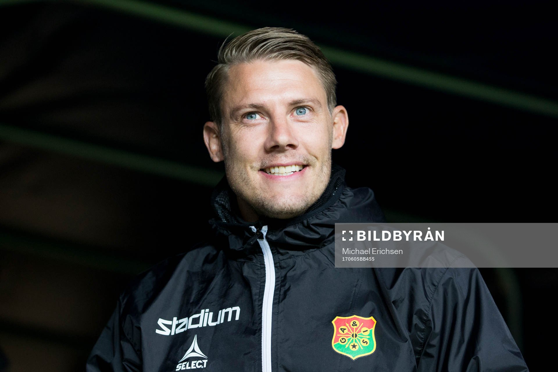 GAIS tränare Patrik Ingelsten innan fotbollsmatchen i
