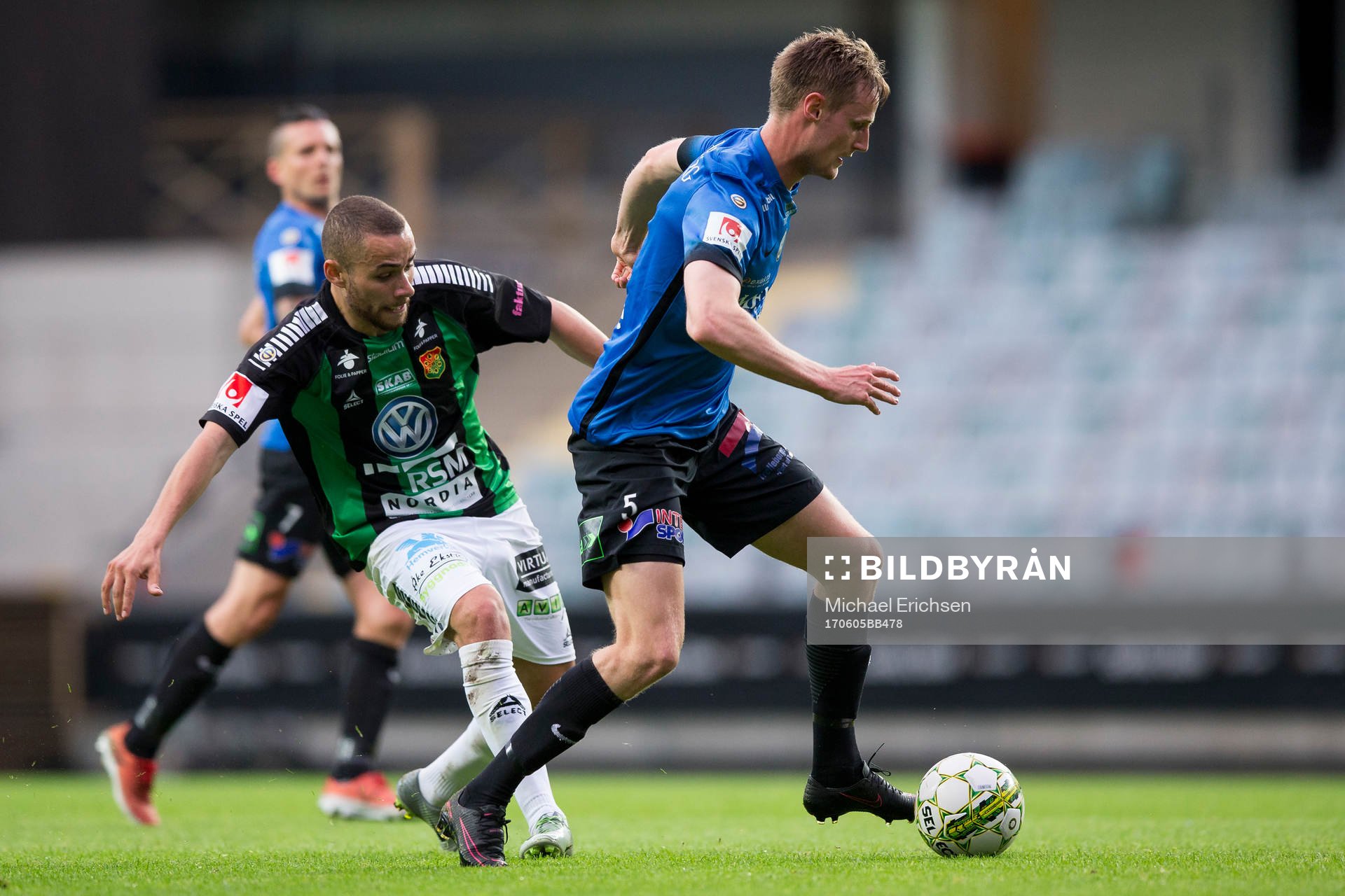 GAIS Malkolm Moenza mot Trelleborgs Anton Tideman