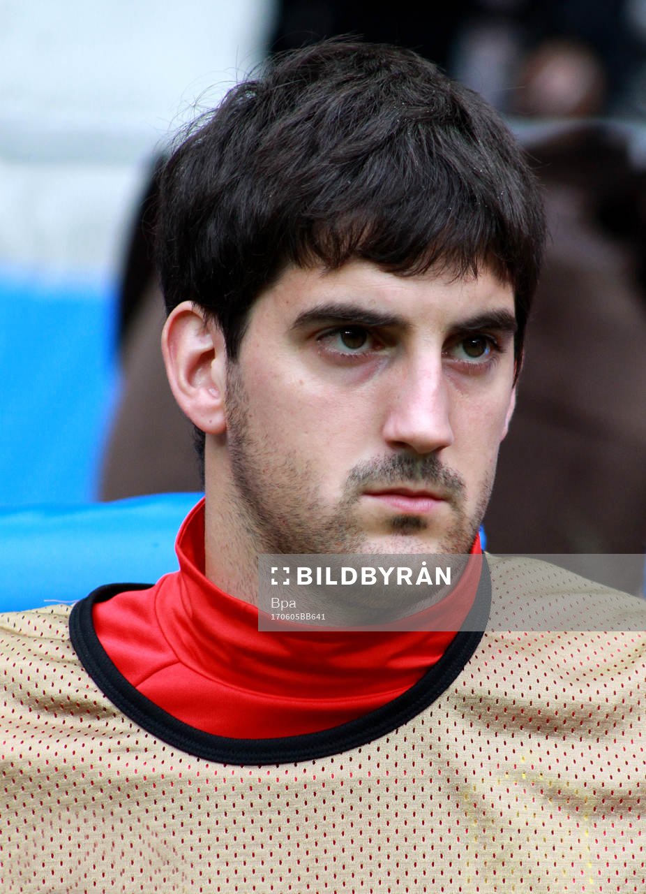 Fotboll, VM 2018, Porträtt, Spanien: Mikel San Jose Dominguez, Spanien, poserar för ett porträtt den 5 maj 2017