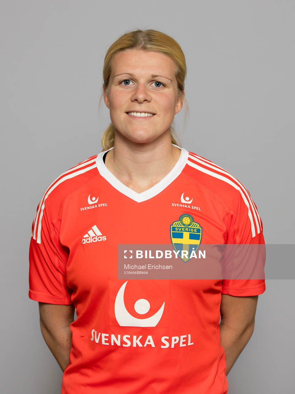 Emelie Lundberg, spelare i Sveriges damlandslag i fotboll
