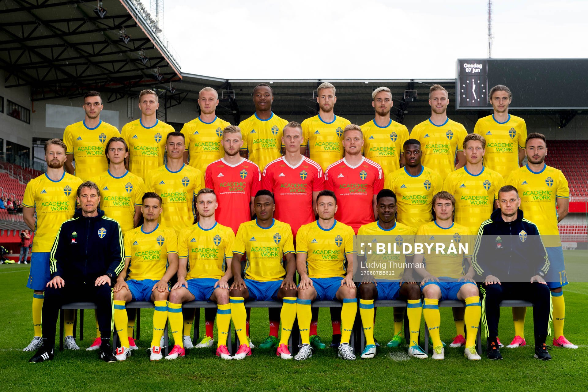 övre raden från vänster: Egzon Binaku, Joakim Nilsson,