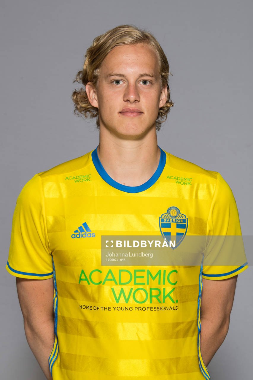 Gustav Berggren i u21 landslaget