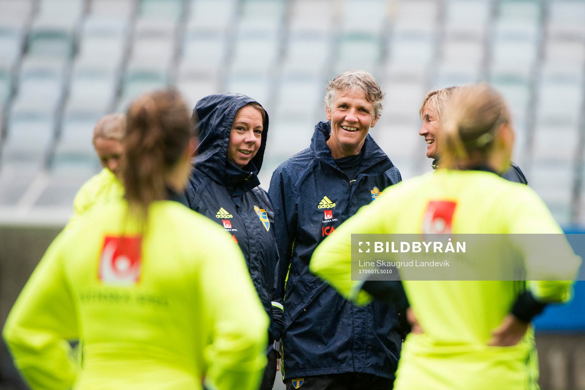 Helena Andersson, fysiolog, förbundskapten Pia Sundhage