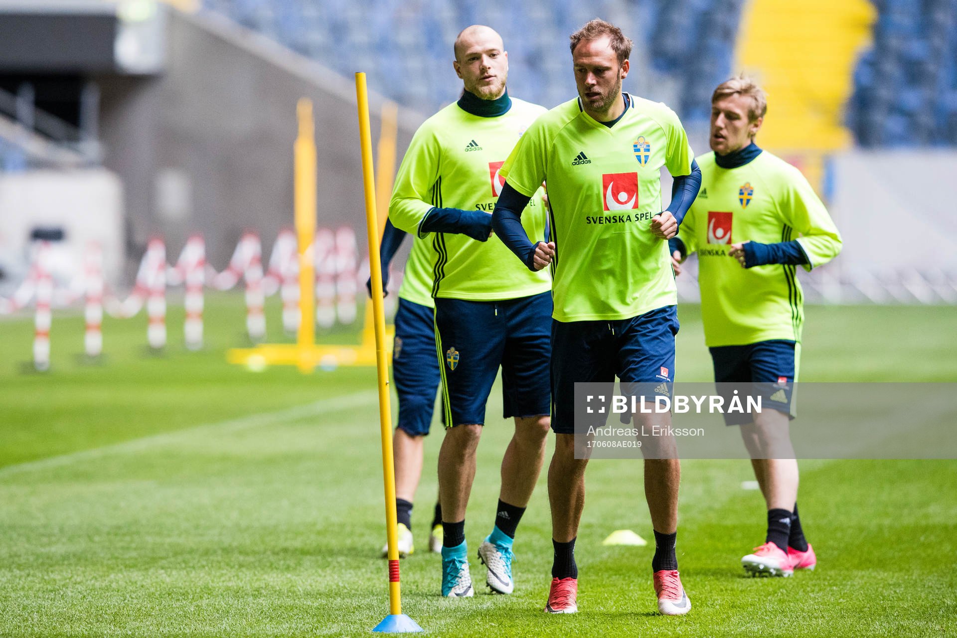 Sveriges John Guidetti, Andreas Granqvist och Emil Forsberg