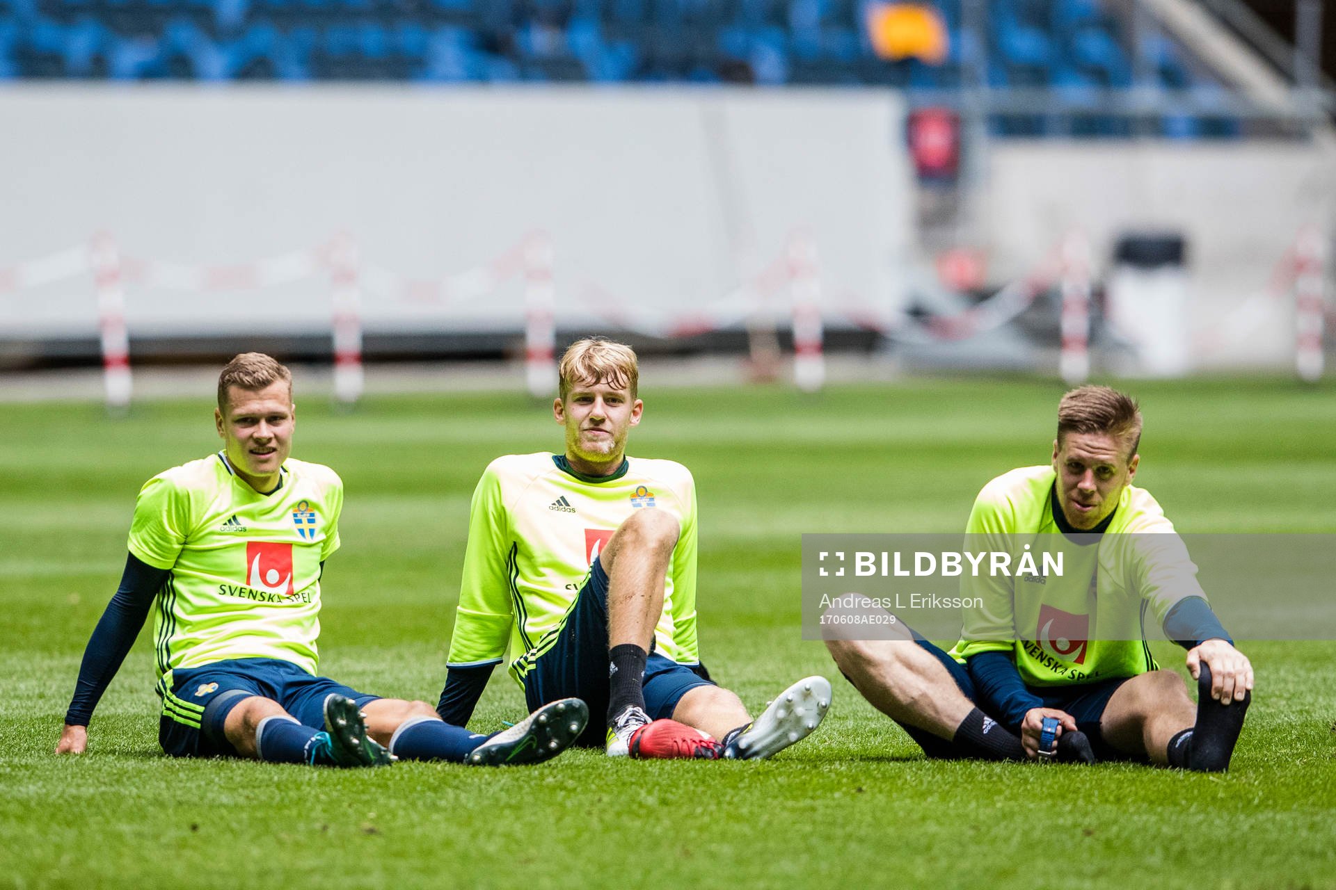 Sveriges Viktor Claesson, Filip Helander och Pontus Jansson