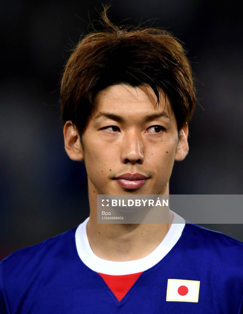 Fotboll, VM 2018, Porträtt, Japan: Yuya Osako, Japan, poserar för ett porträtt den 8 juni 2017