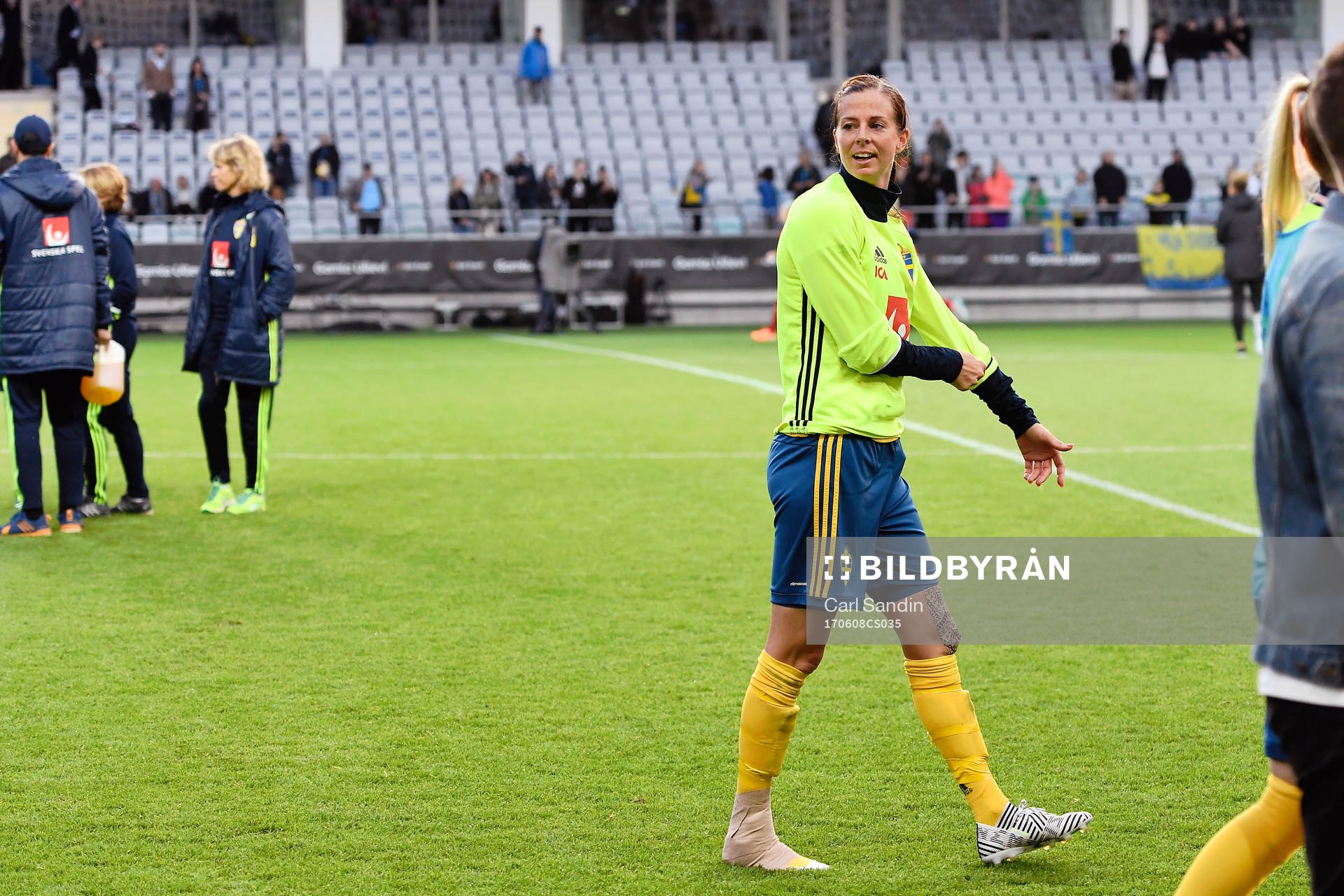 Sveriges Lotta Schelin med lindad fot