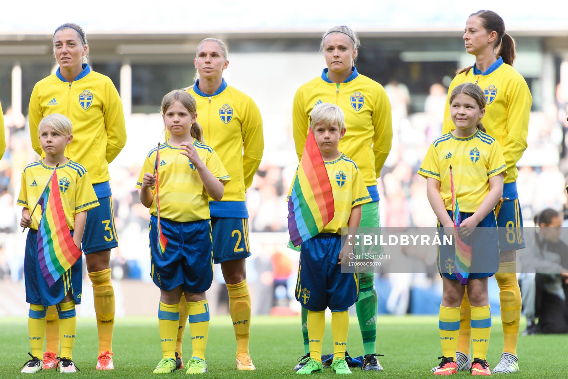 Sveriges Linda Sembrant, Jonna Andersson, målvakt Hilda