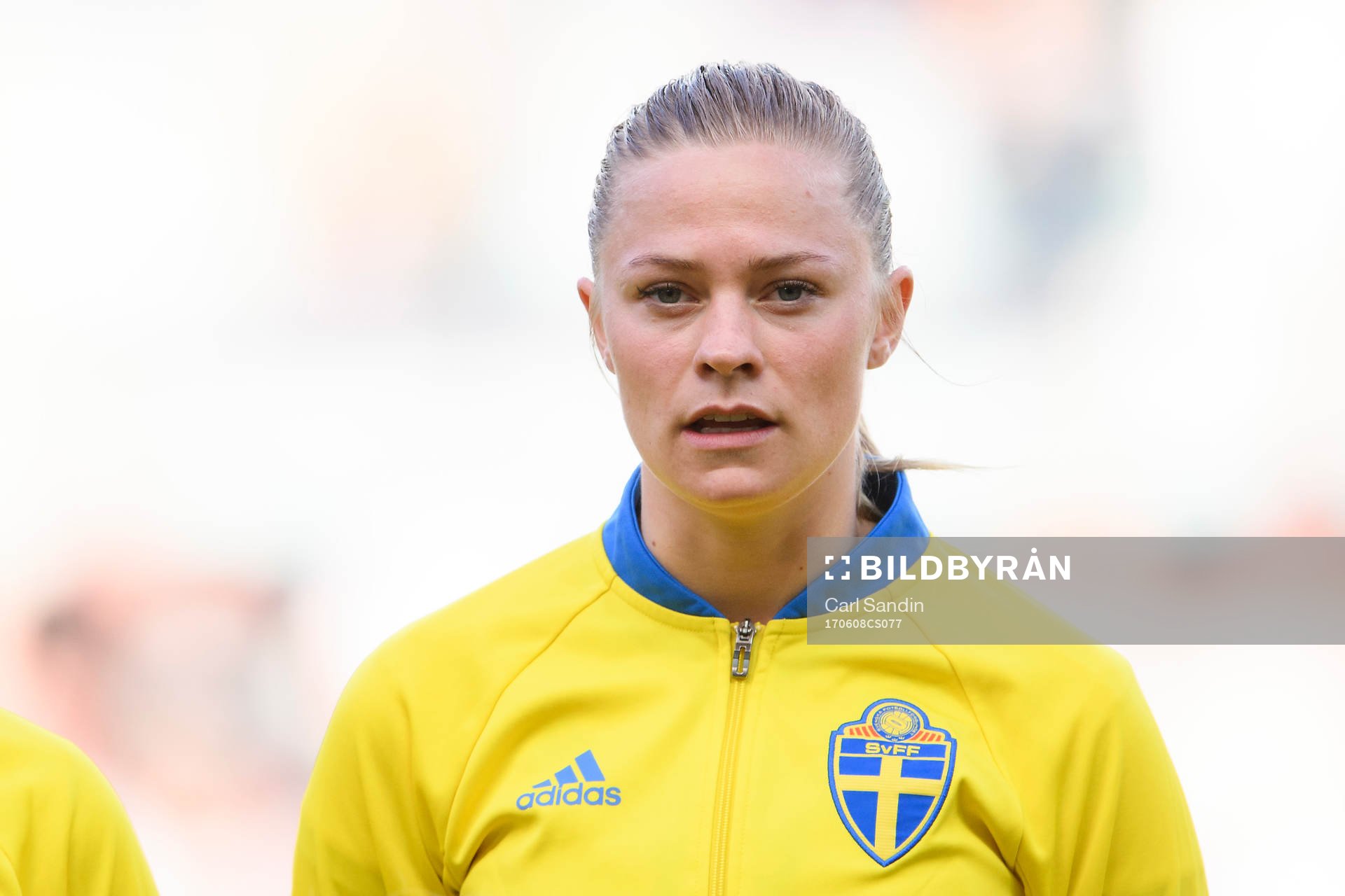 Sveriges Fridolina Rolfö vid lineup innan