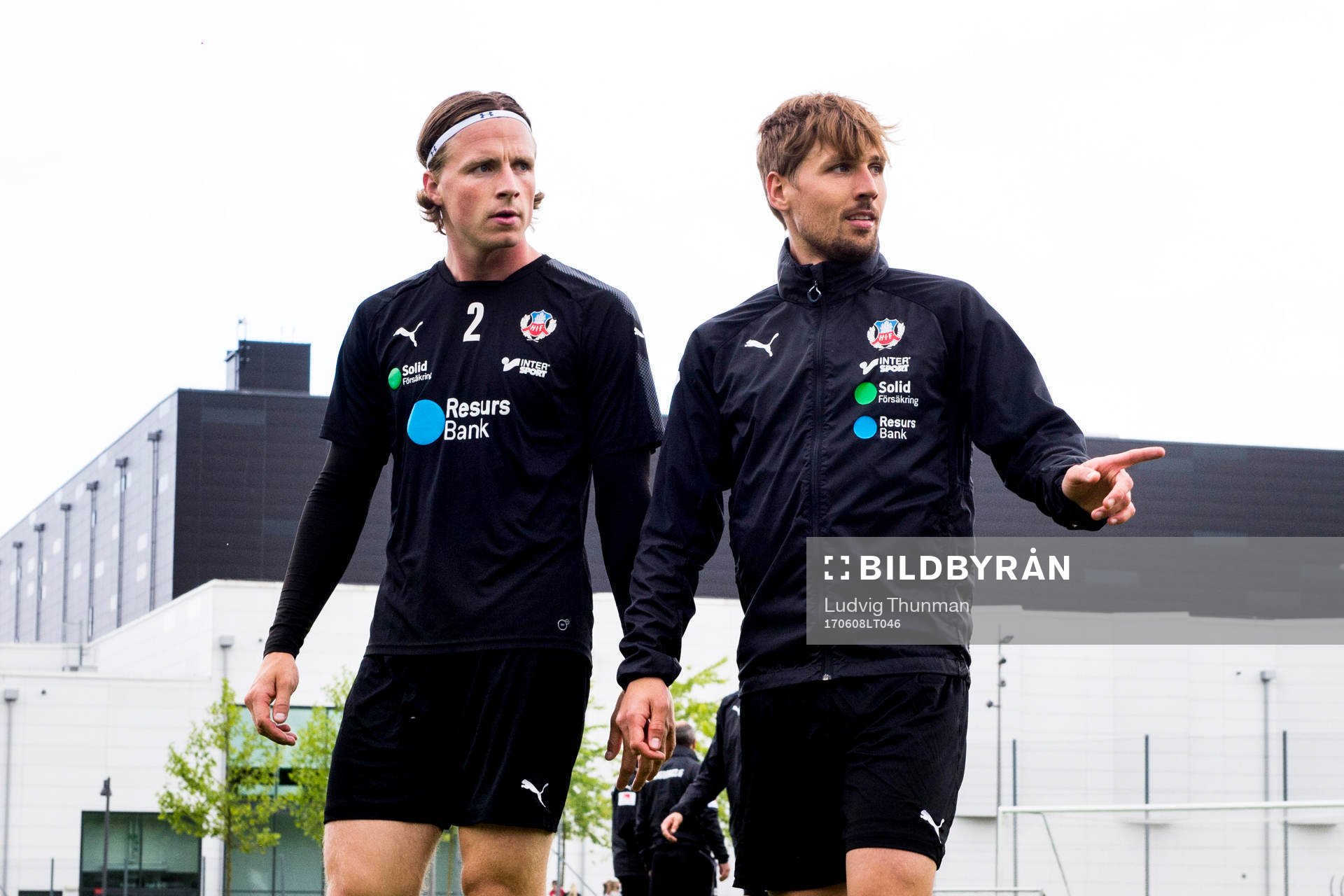 Helsingborgs Carl Johansson och Martin Christensen