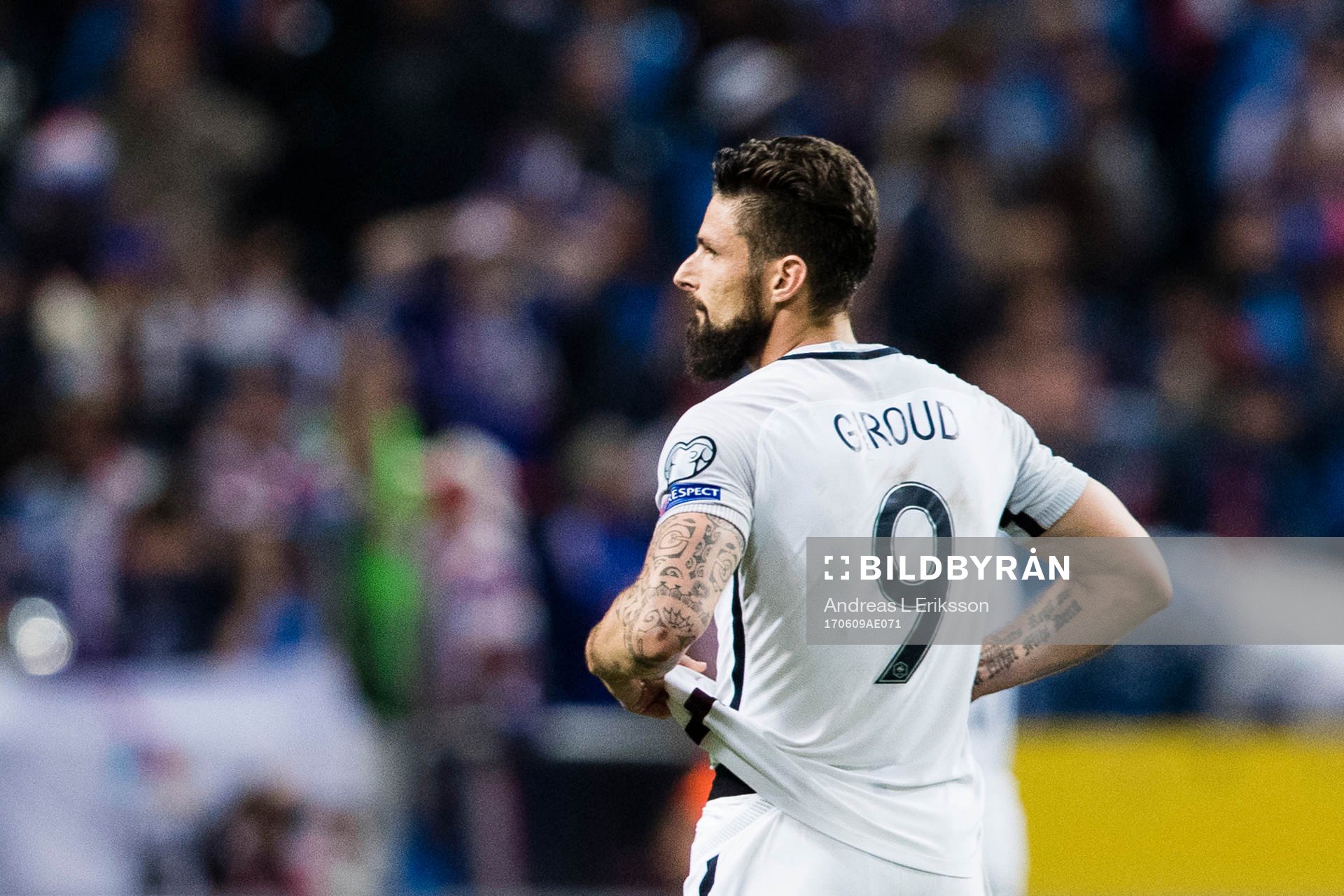 Frankrikes Olivier Giroud deppar