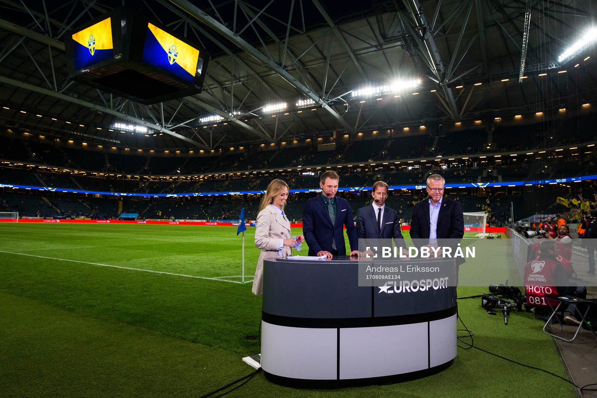 Karin Frick, Kim Källström, Simon Bank och Sveriges