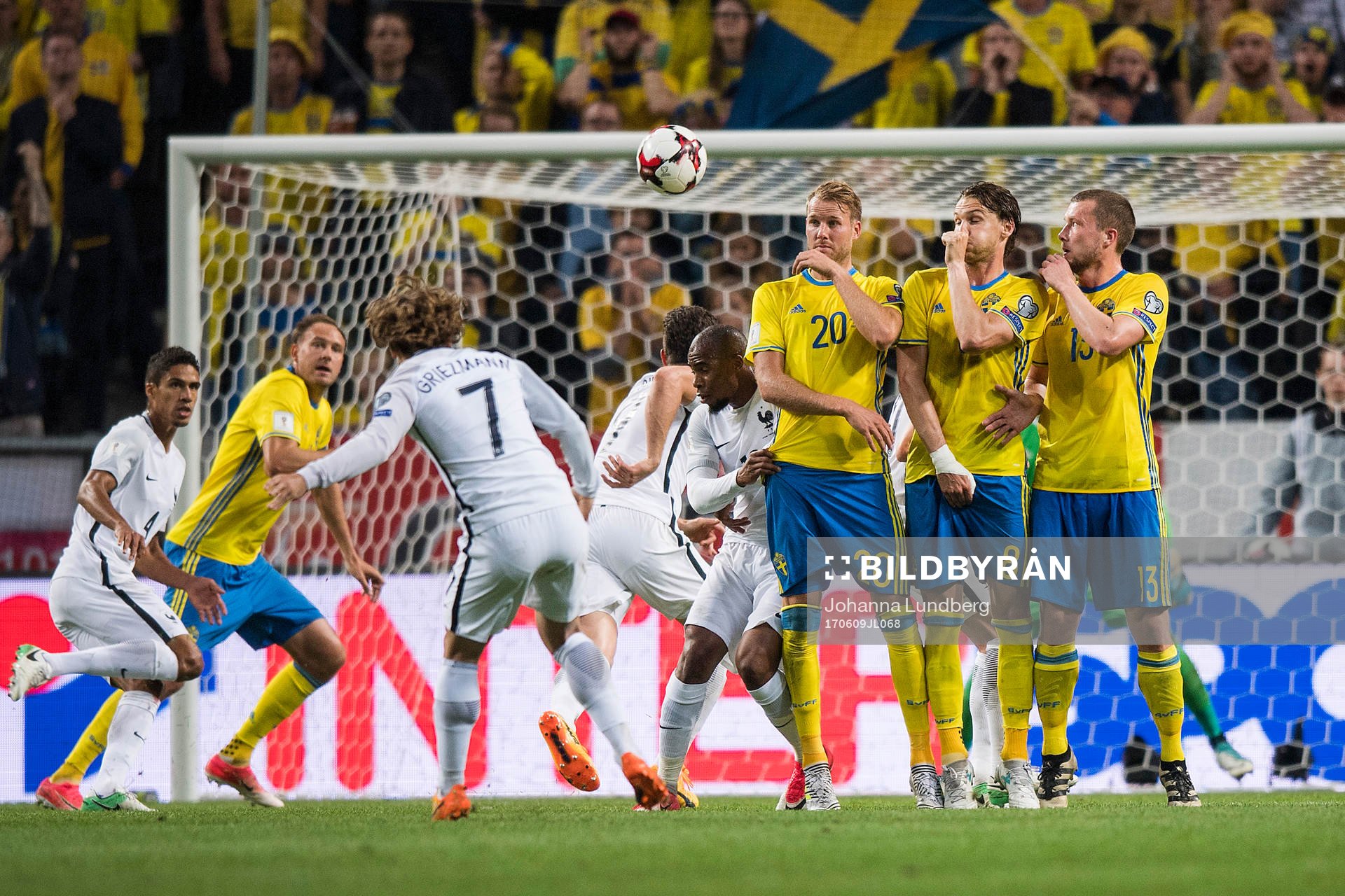 Sveriges Ola Toivonen, Albin Ekdal och Jakob Johansson