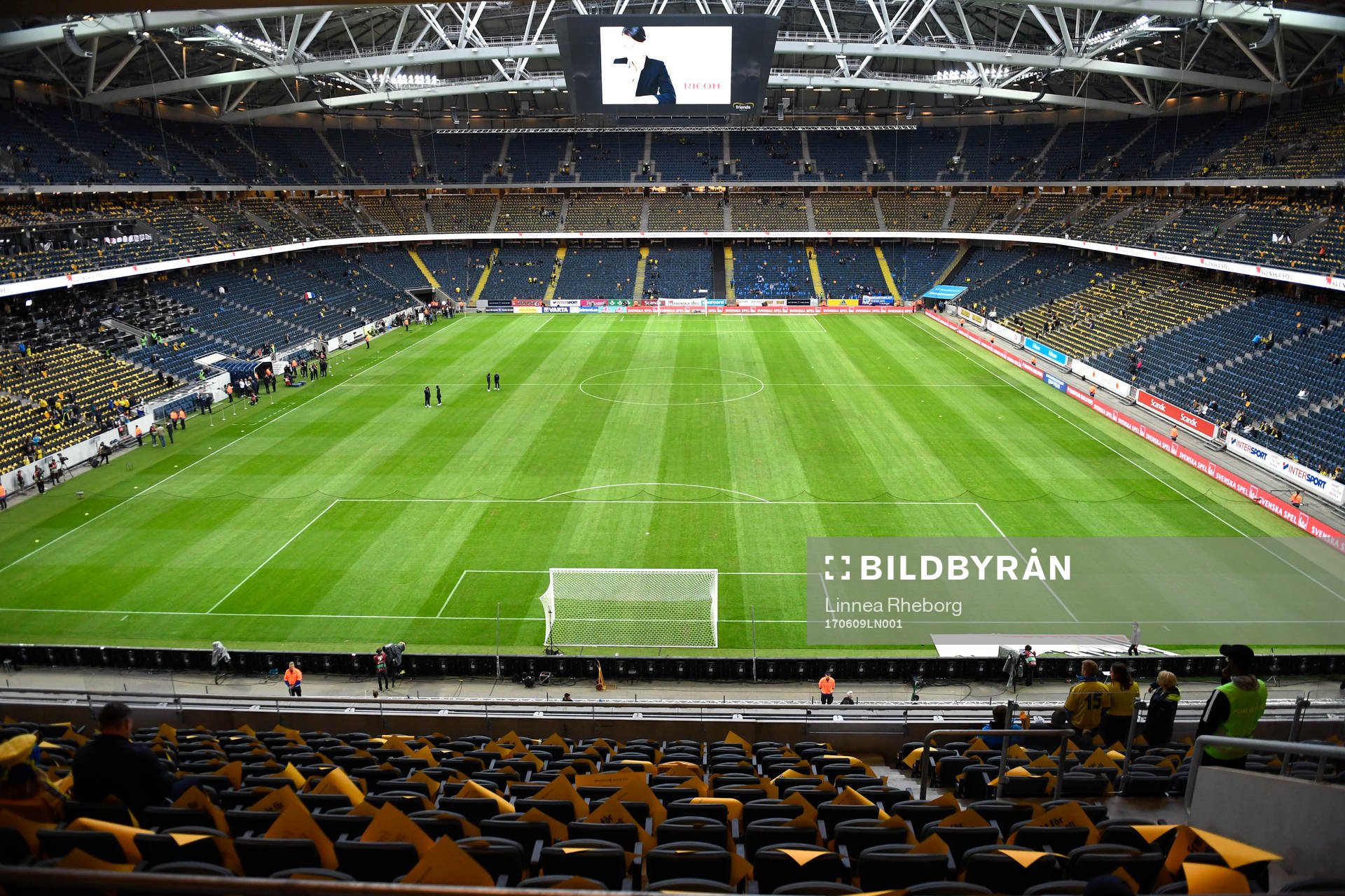 Interiör av Friends Arena