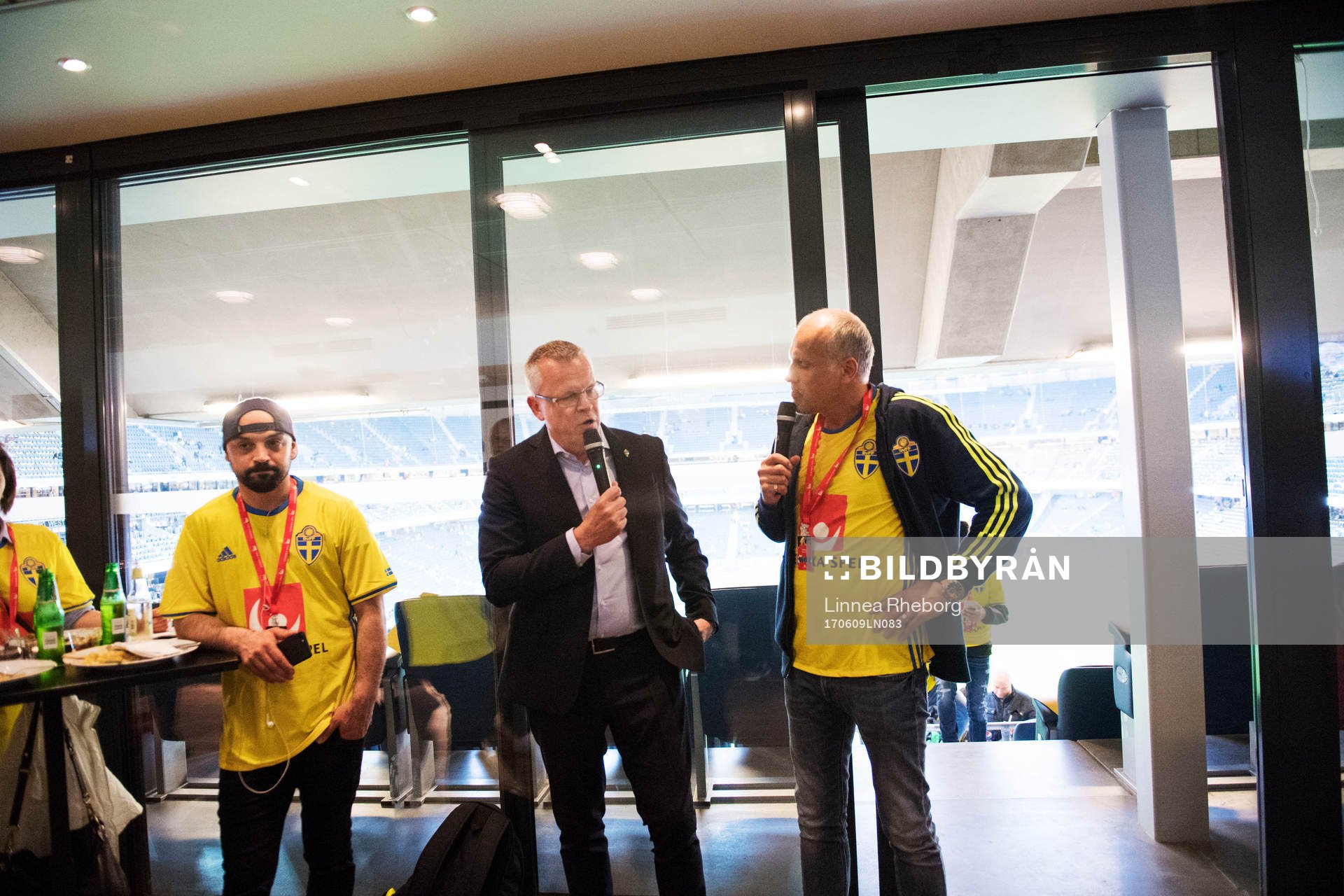 Sveriges förbundskapten Janne Andersson och