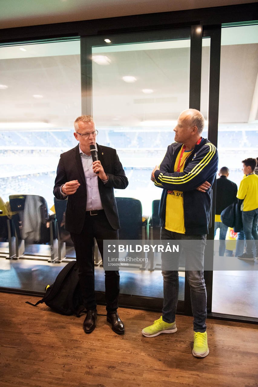 Sveriges förbundskapten Janne Andersson och