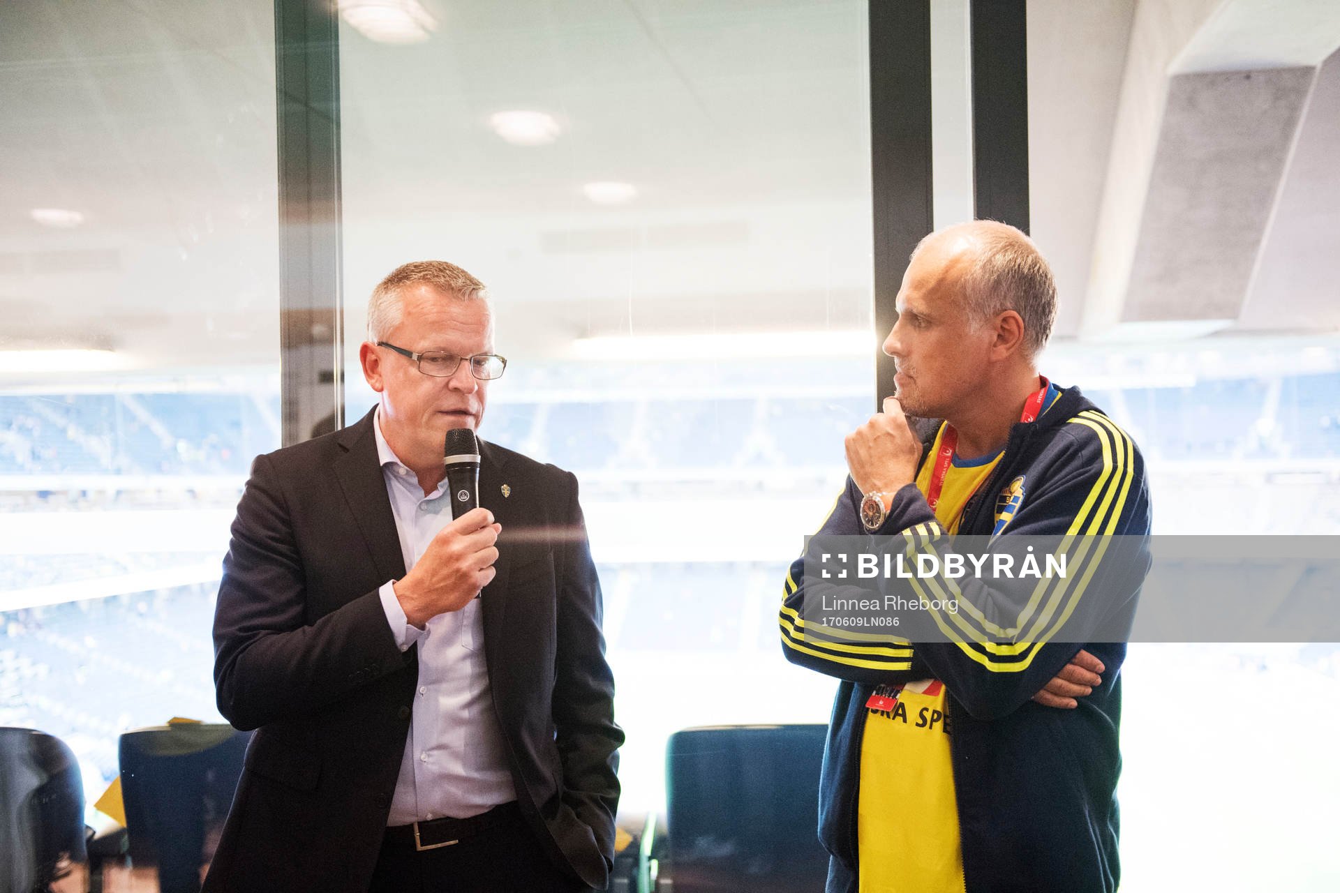 Sveriges förbundskapten Janne Andersson och