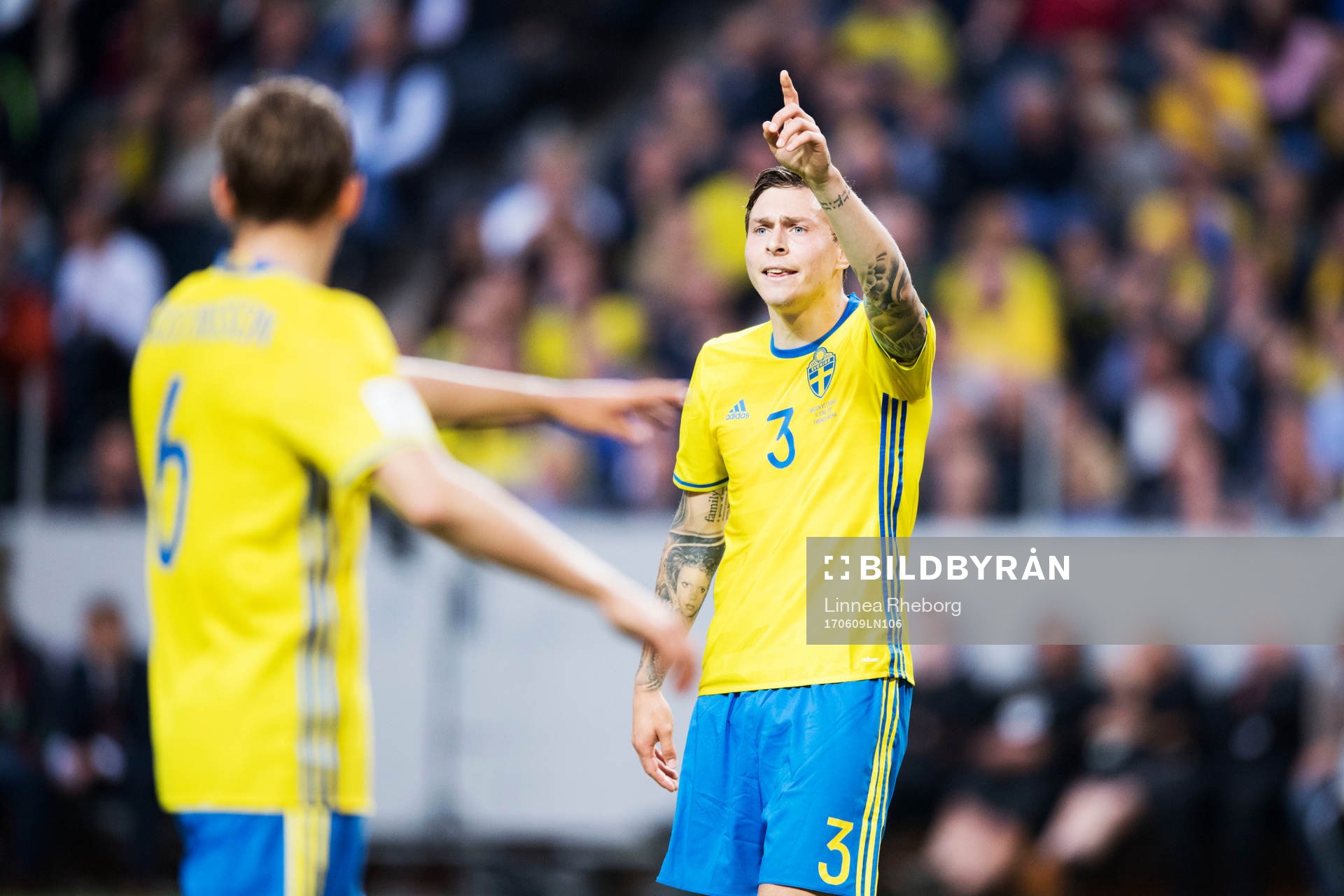 Sveriges Ludwig Augustinsson och Victor Nilsson Lindelöf