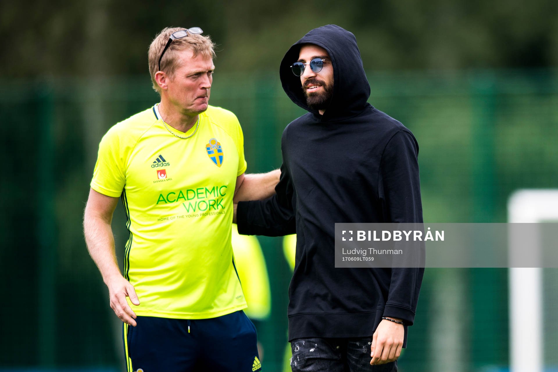 Målvaktstränare Leif Troedsson och Abdul Khalili