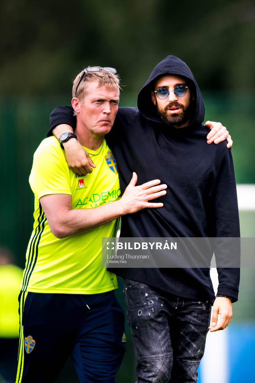 Målvaktstränare Leif Troedsson och Abdul Khalili