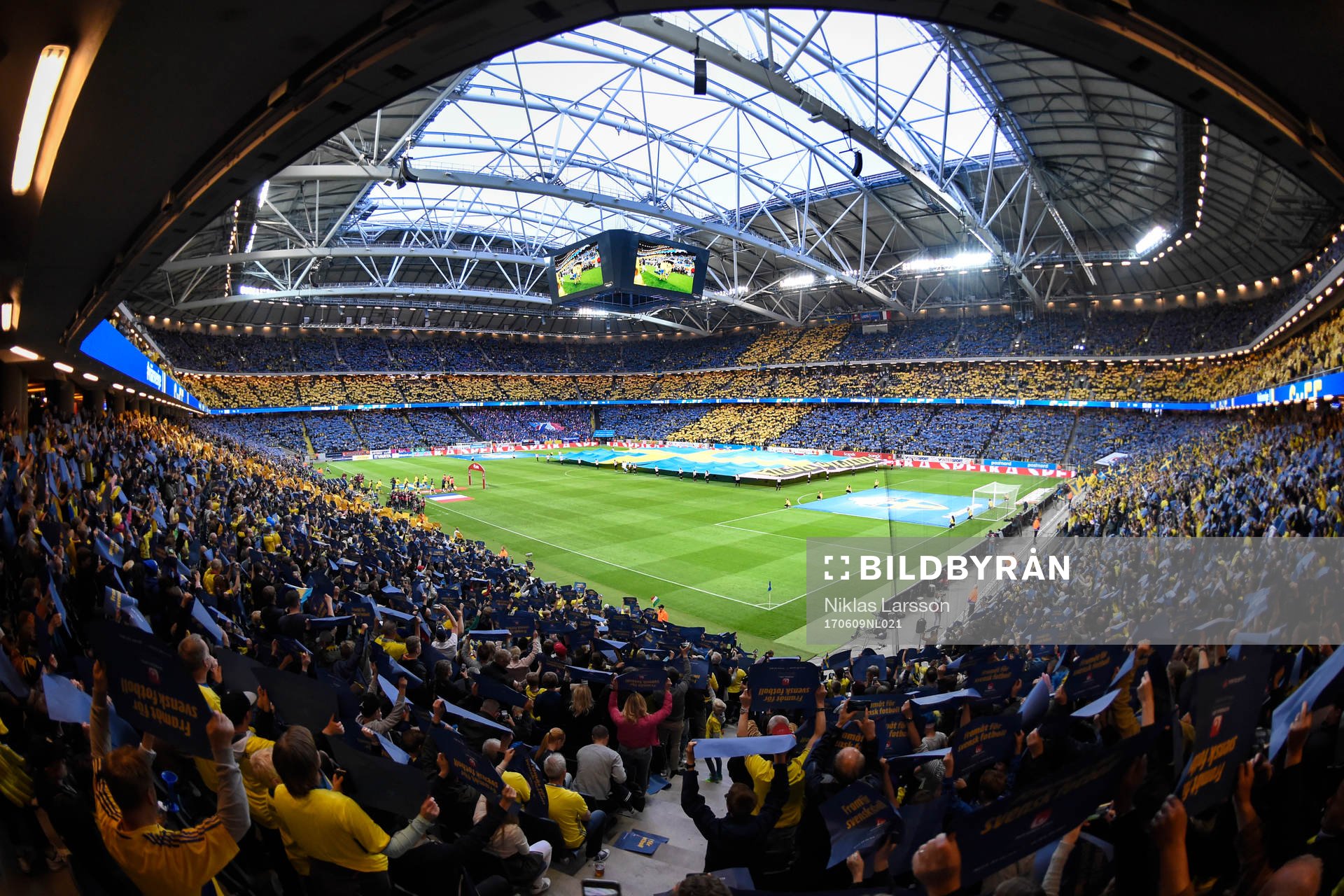 Vy över Friends Arena