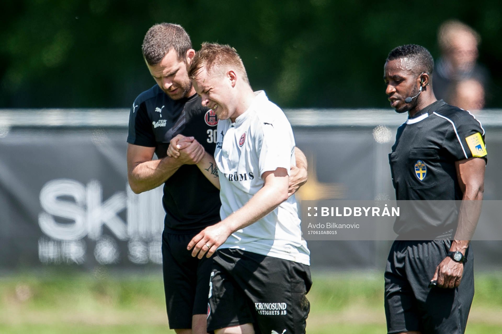Hittarps Nickals Nielsen skadades
