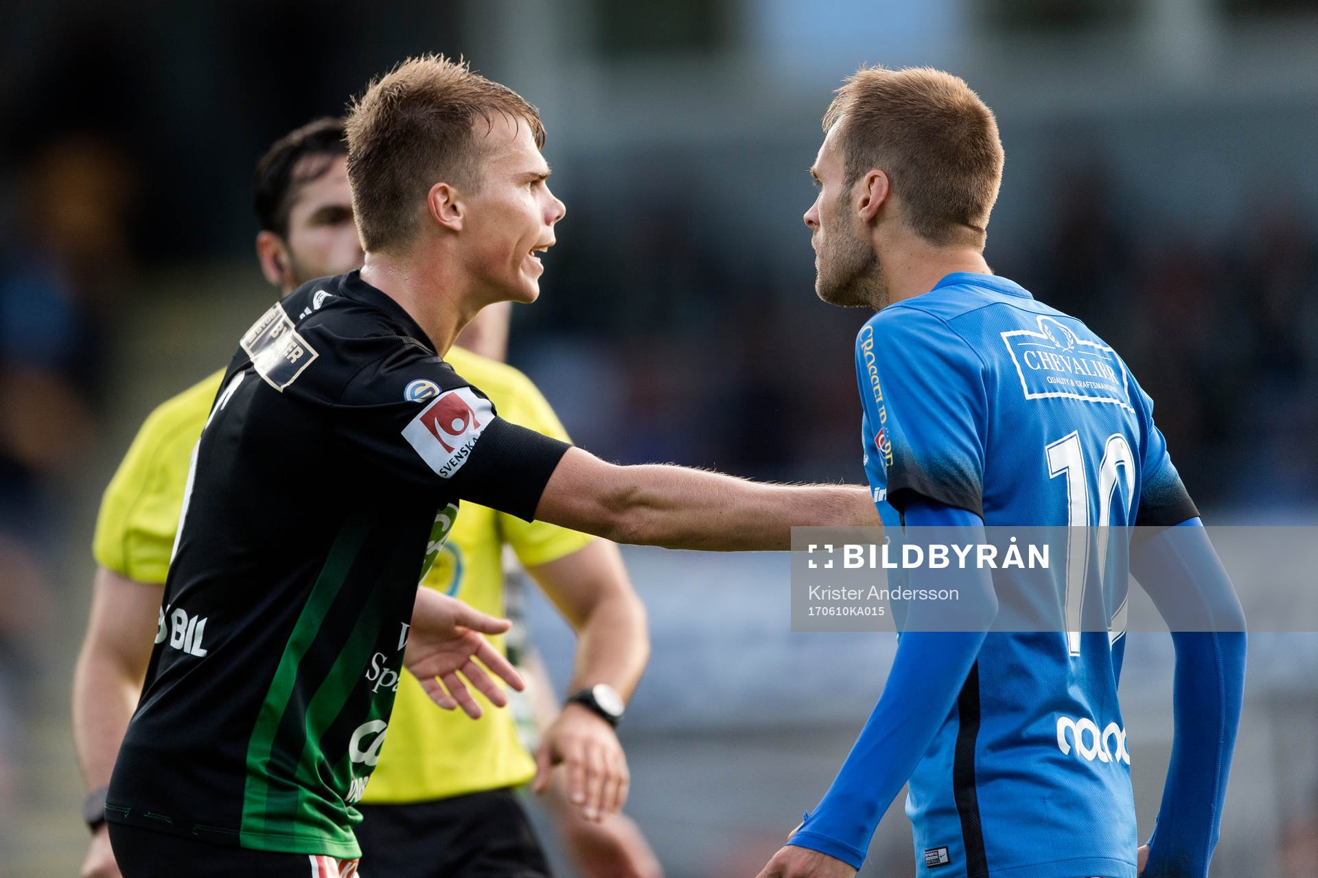 Varbergs Elias Andersson och Trelleborgs Zoran Jovanovic