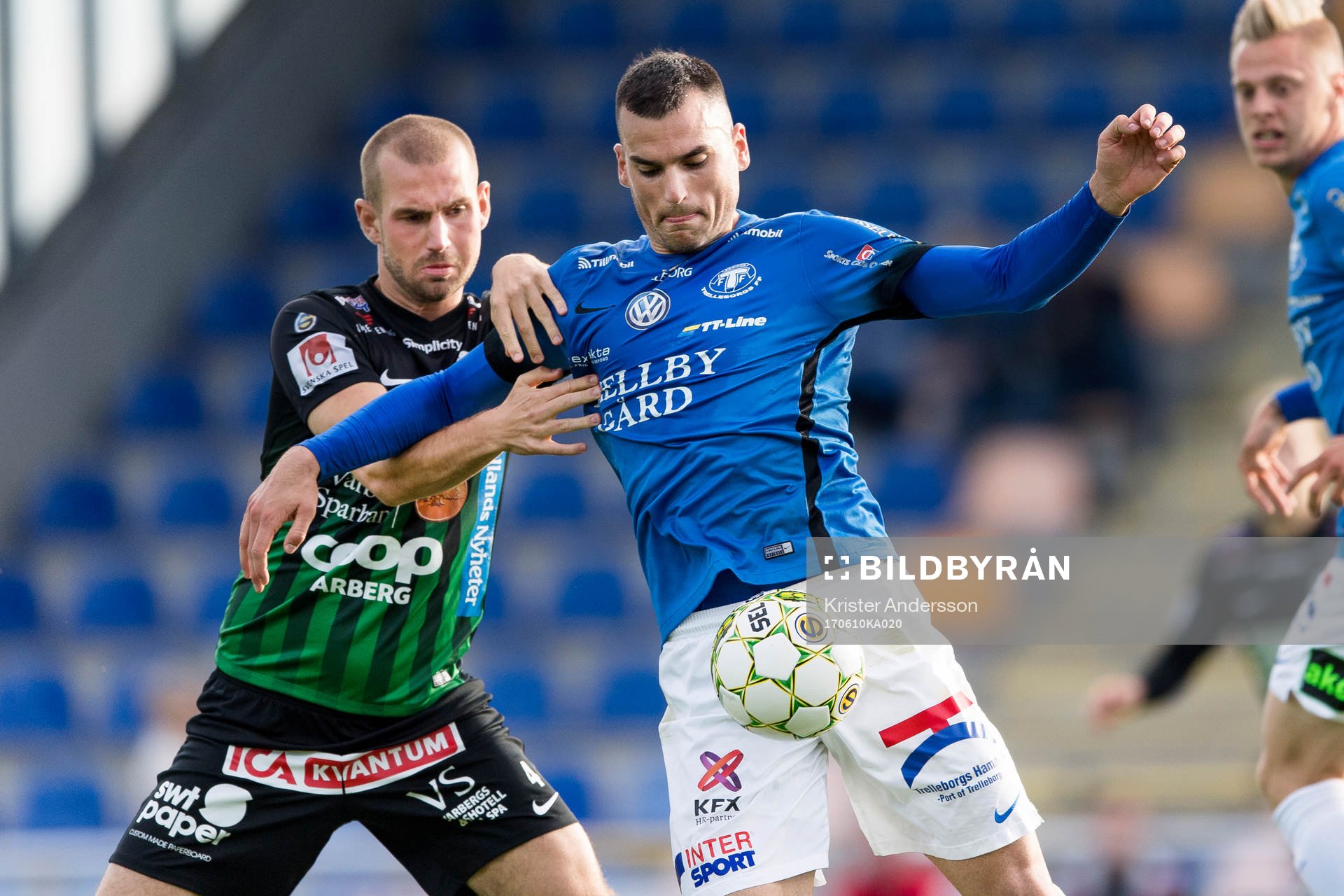 Varbergs Sebastian Starke Hedlund och Trelleborgs Dino