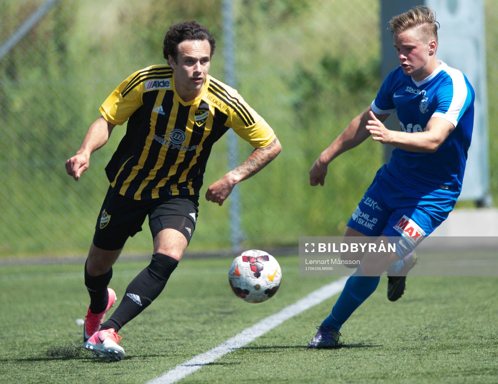 IFK Hässleholms  Karim Al-Asi i matchen i division 2