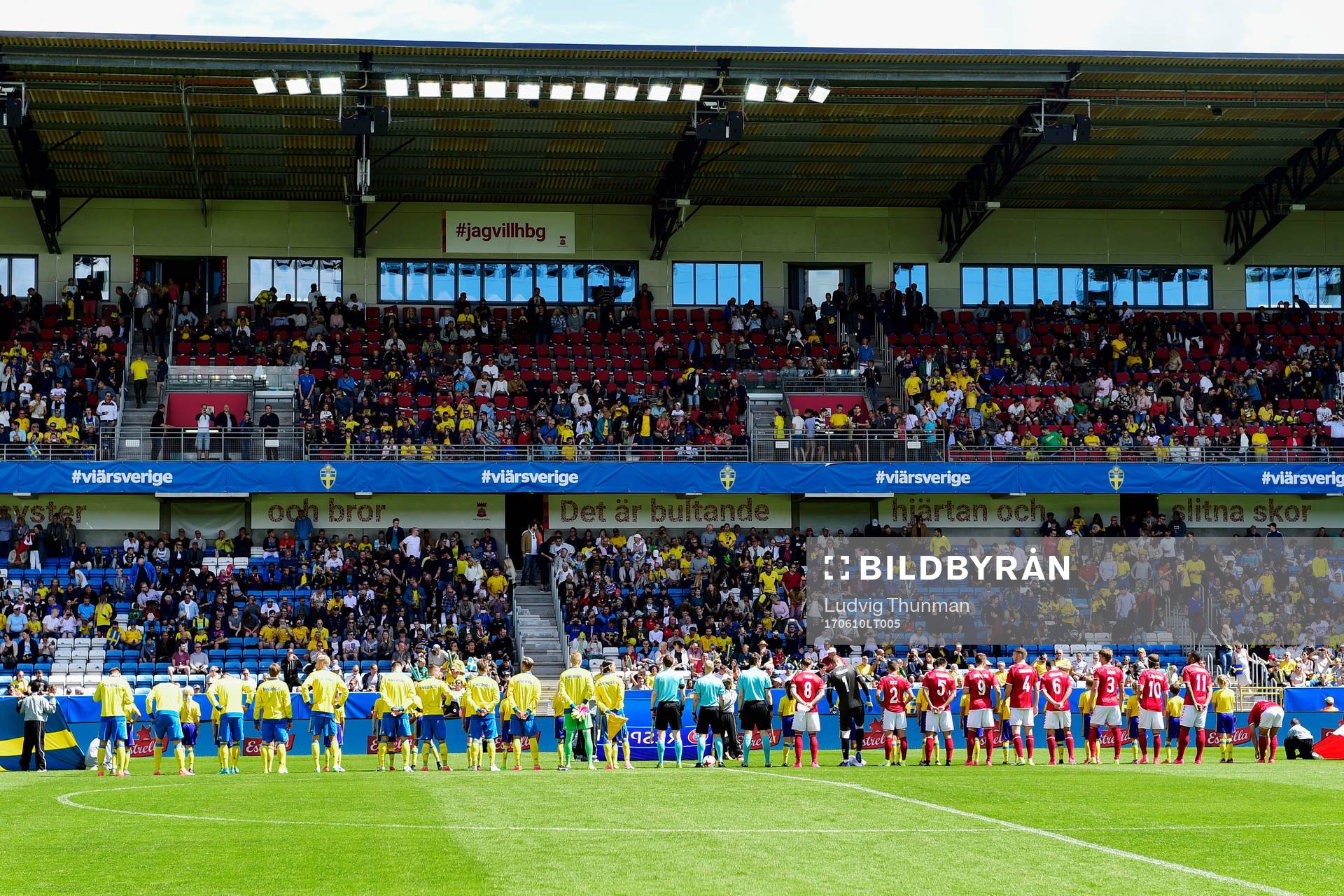 Sveriges och Danmarks spelare