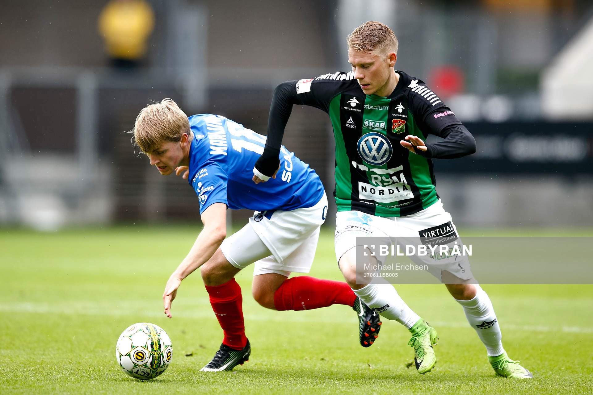 Åtvidabergs Simon Marklund och GAIS Johan Svahn