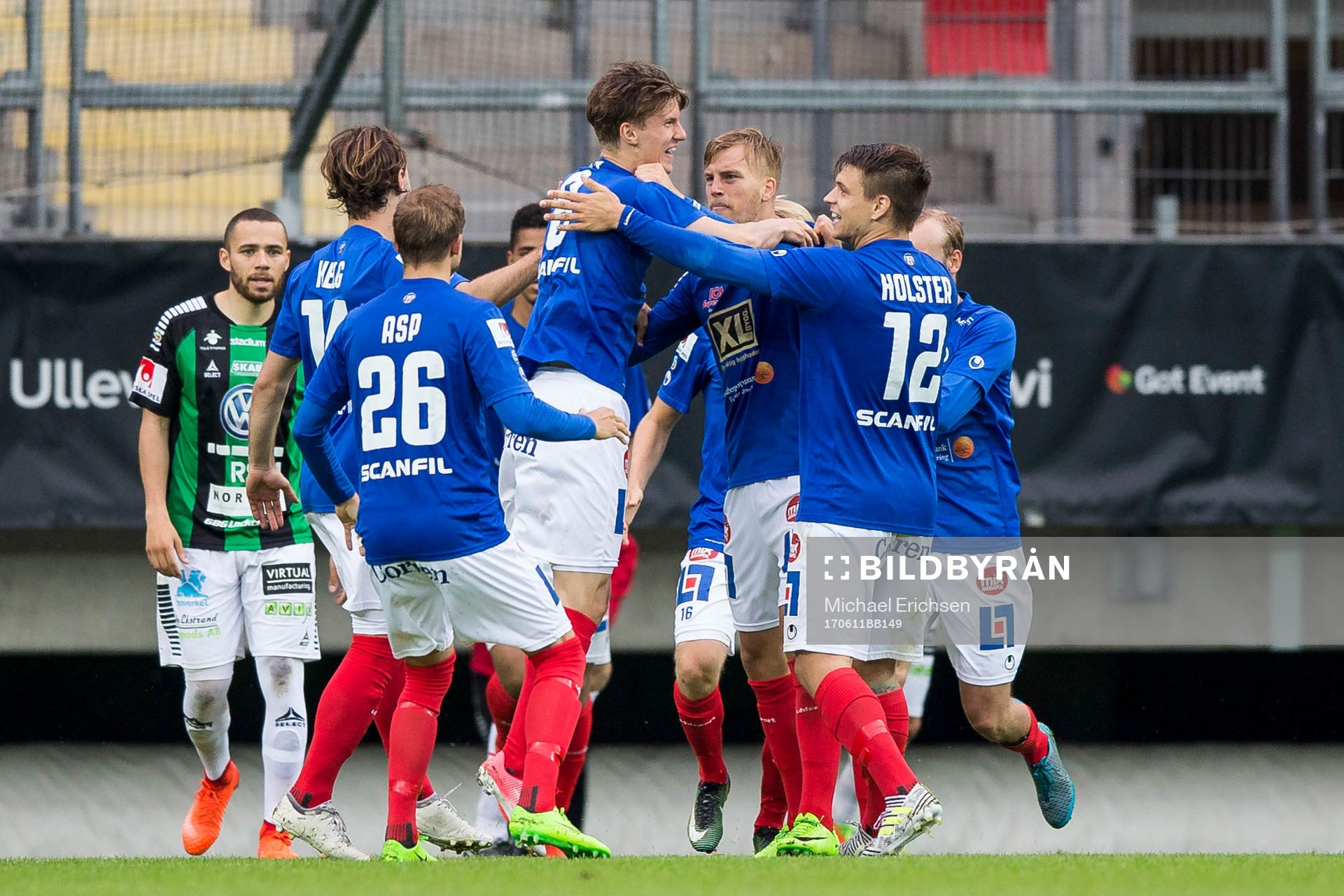 Åtvidabergs Samuel Holm jublar
