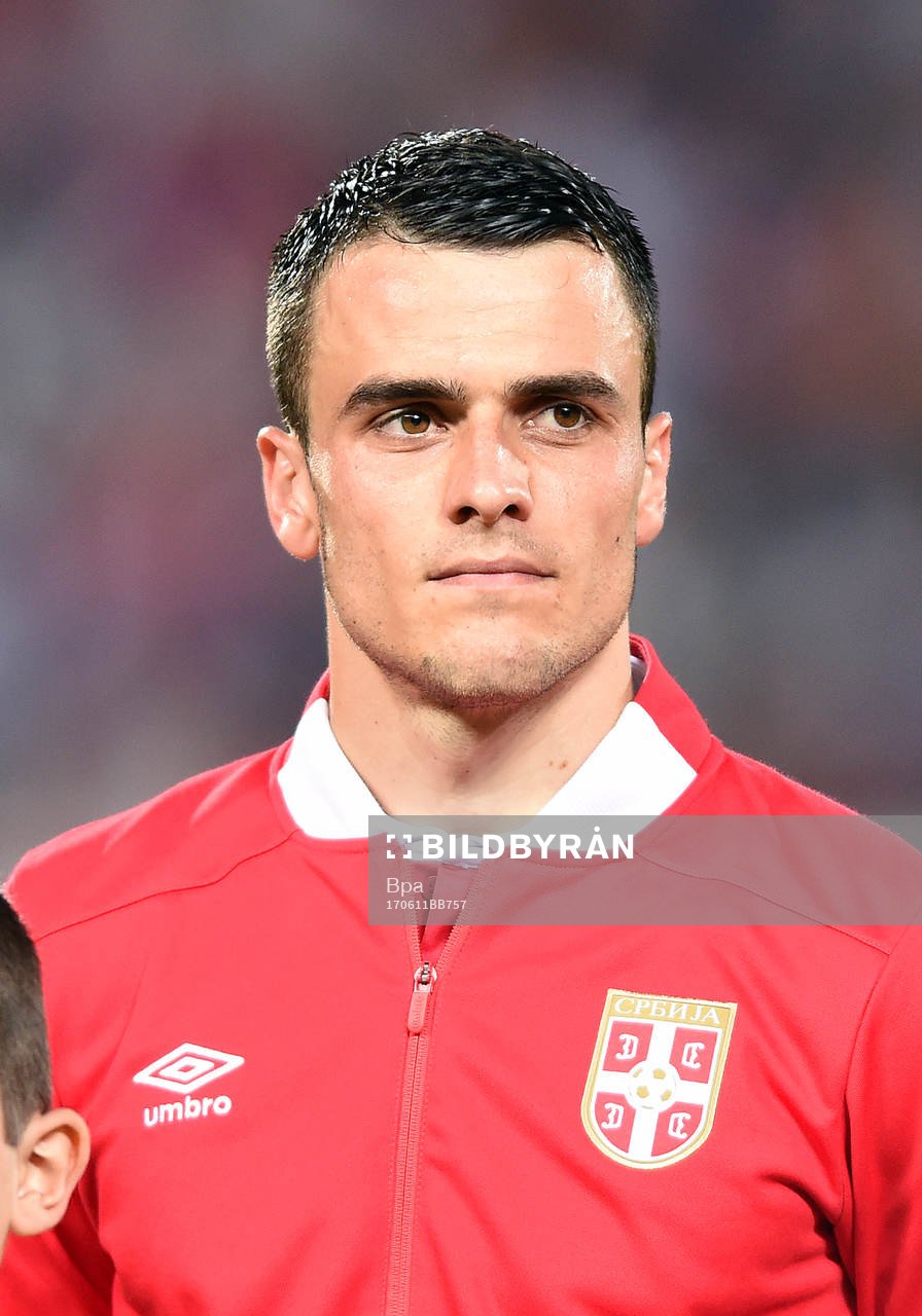 Fotboll, VM 2018, Porträtt, Serbien: Filip Kostic, Serbien, poserar för ett porträtt den 11 juni 2017 i Belgrad
