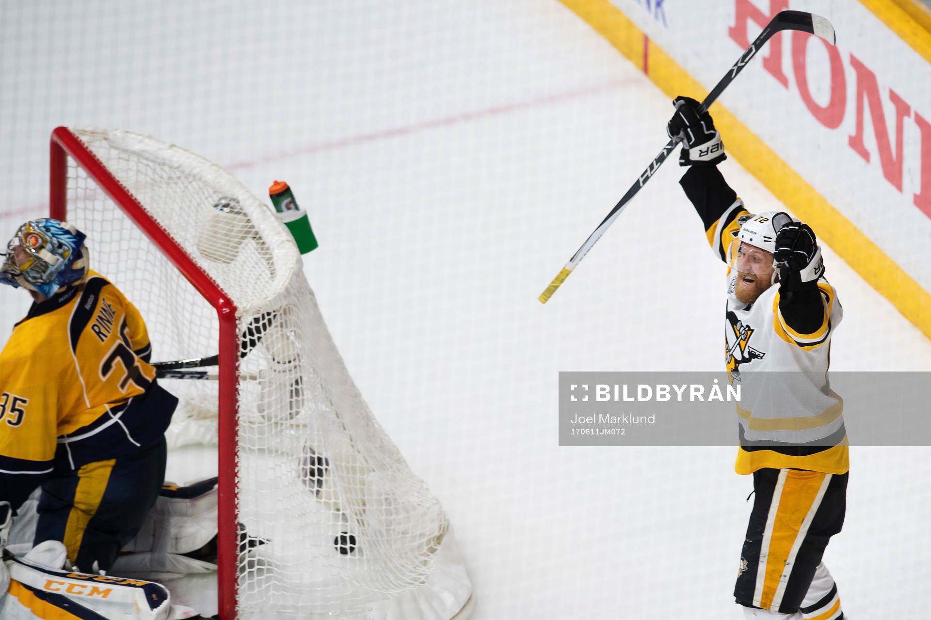 Pittsburghs Patric Hörnqvist jublar