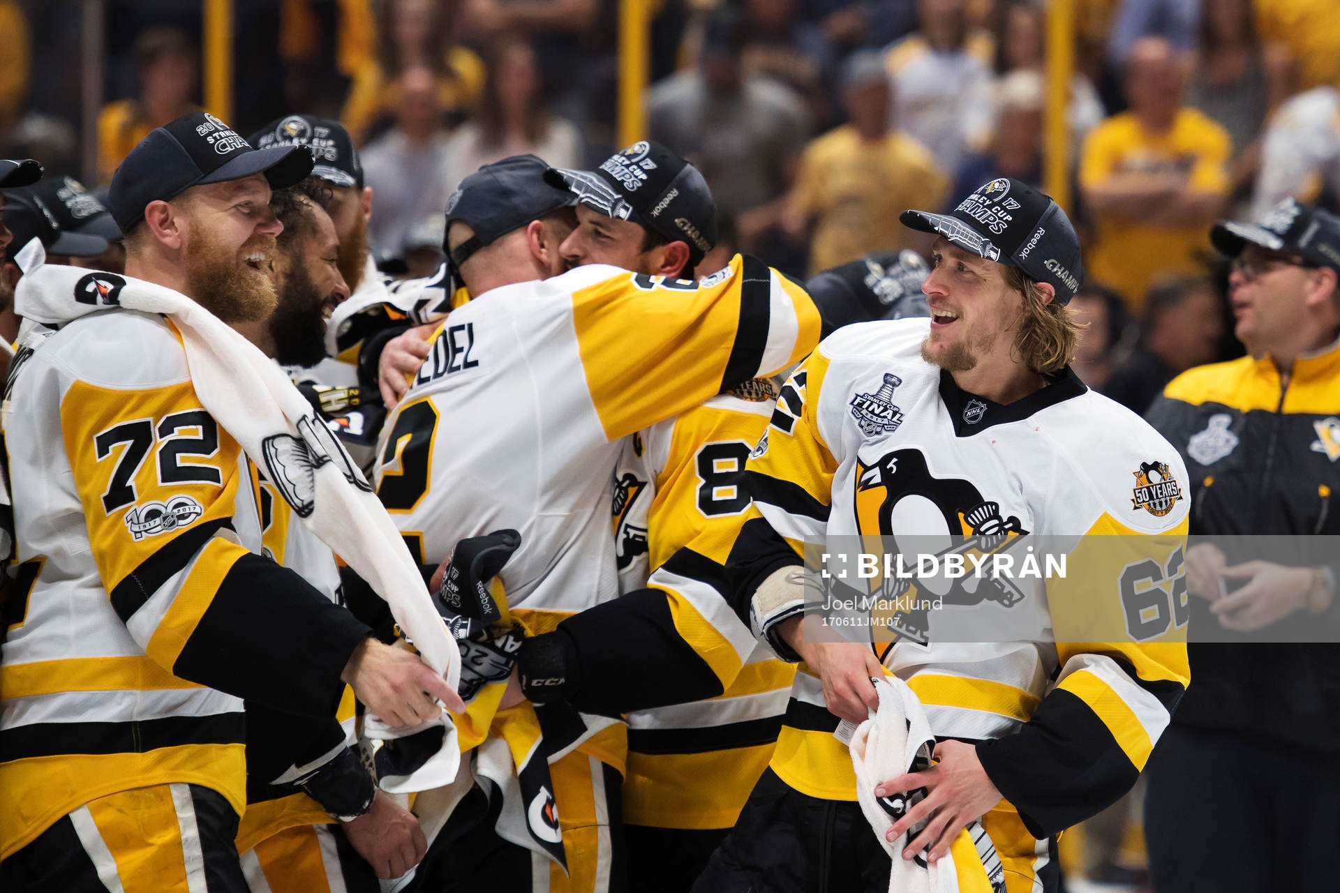 Pittsburghs Patric Hörnqvist och Carl Hagelin