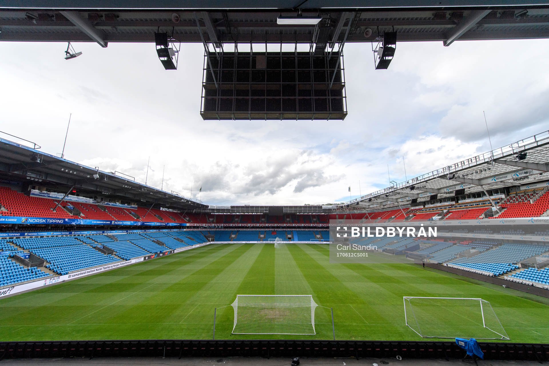 Ullevaal Stadion innan en träning med det svenska