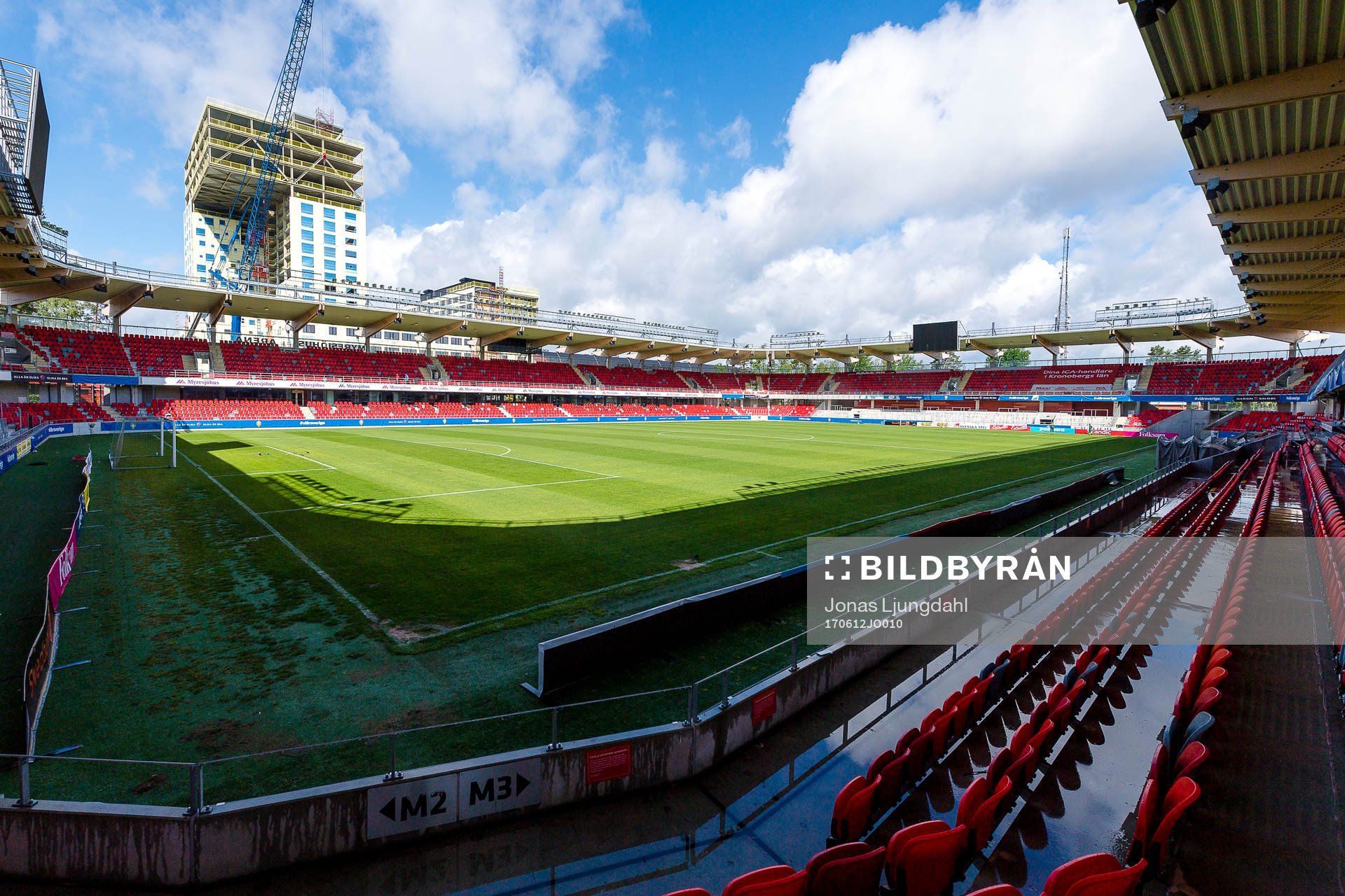 Generell interiör vy från Myresjöhus arena