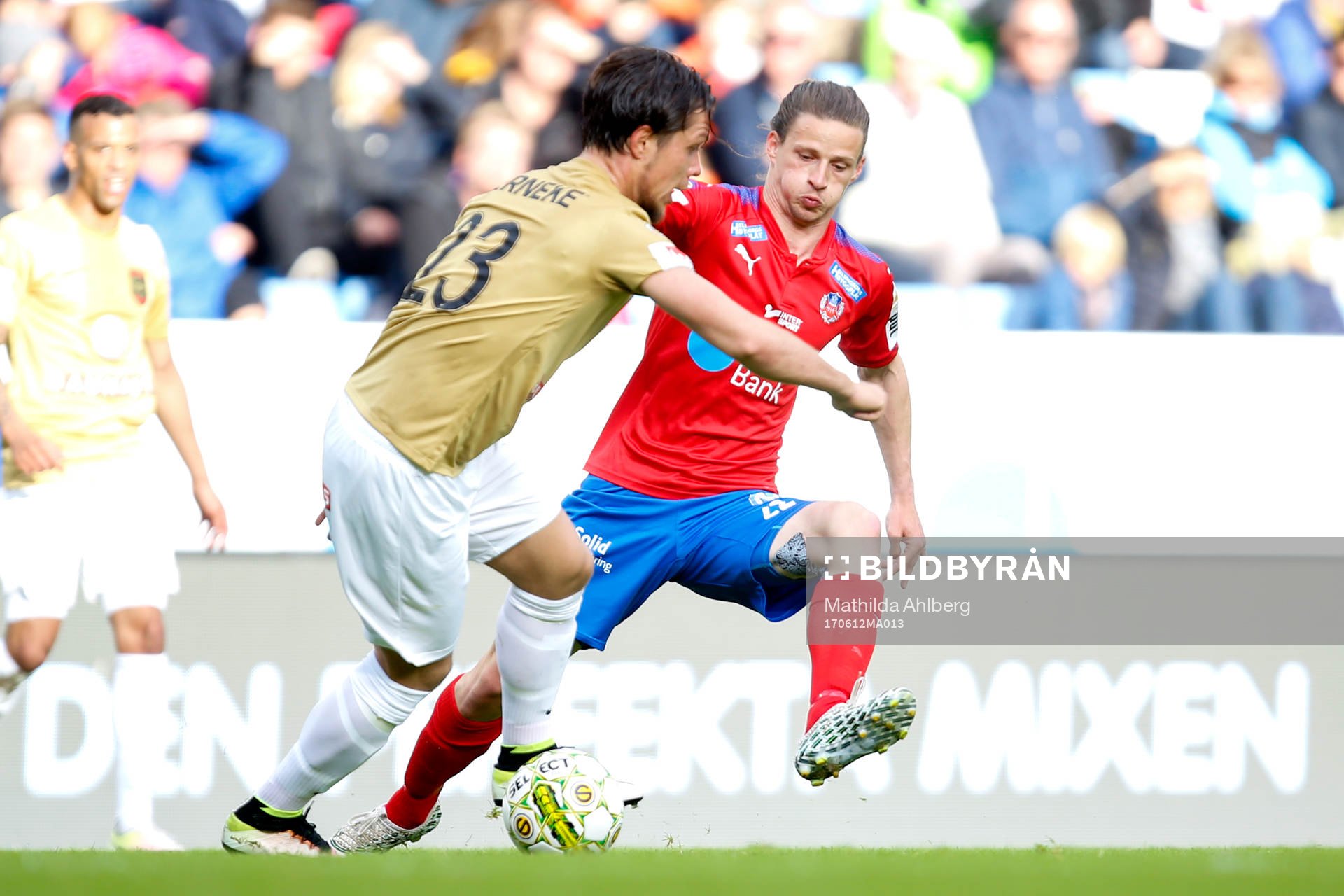Brommapojkarnas Erik Figueroa och Helsingborgs Jesper Lange