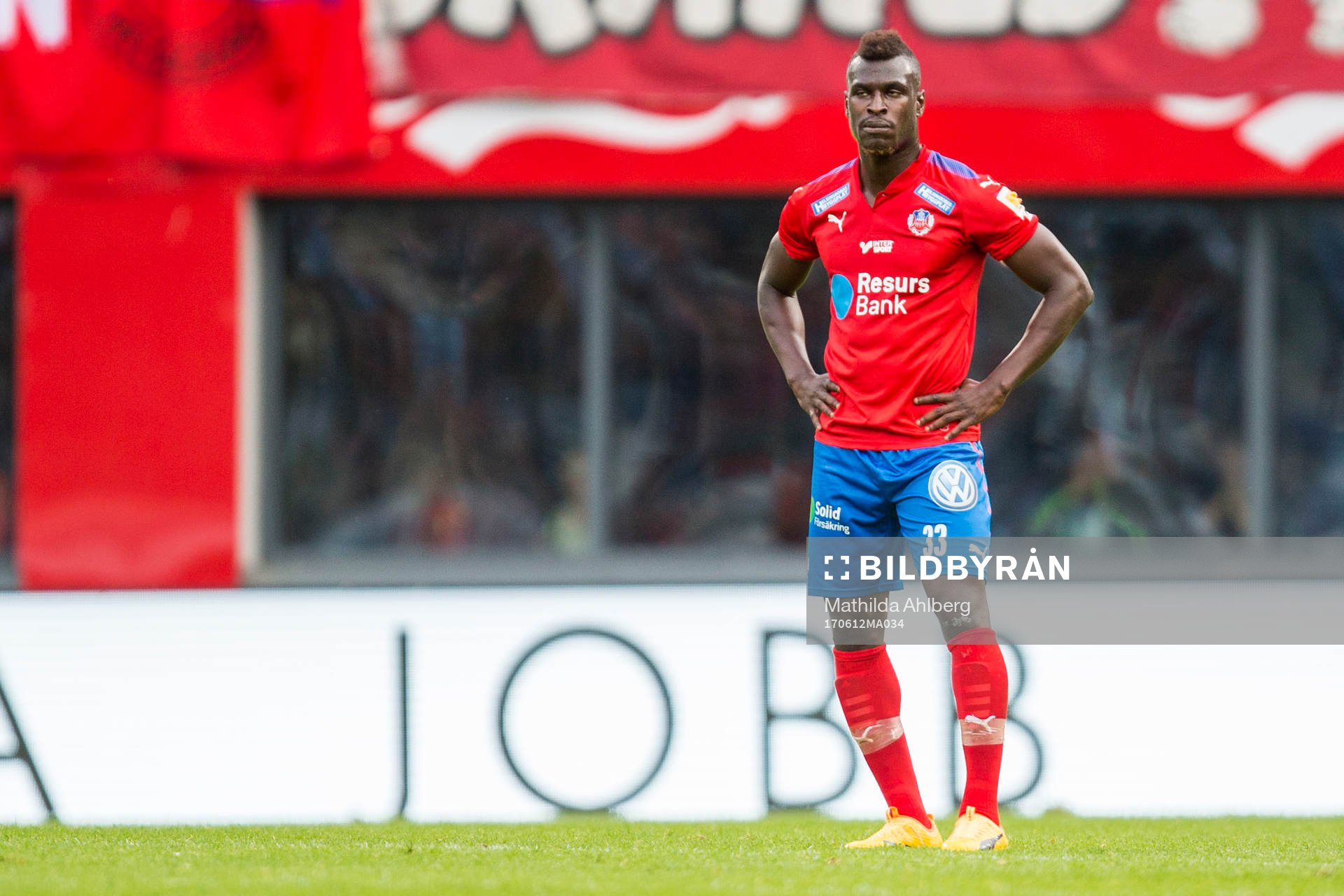 Helsingborgs Edwin Gyimah deppar