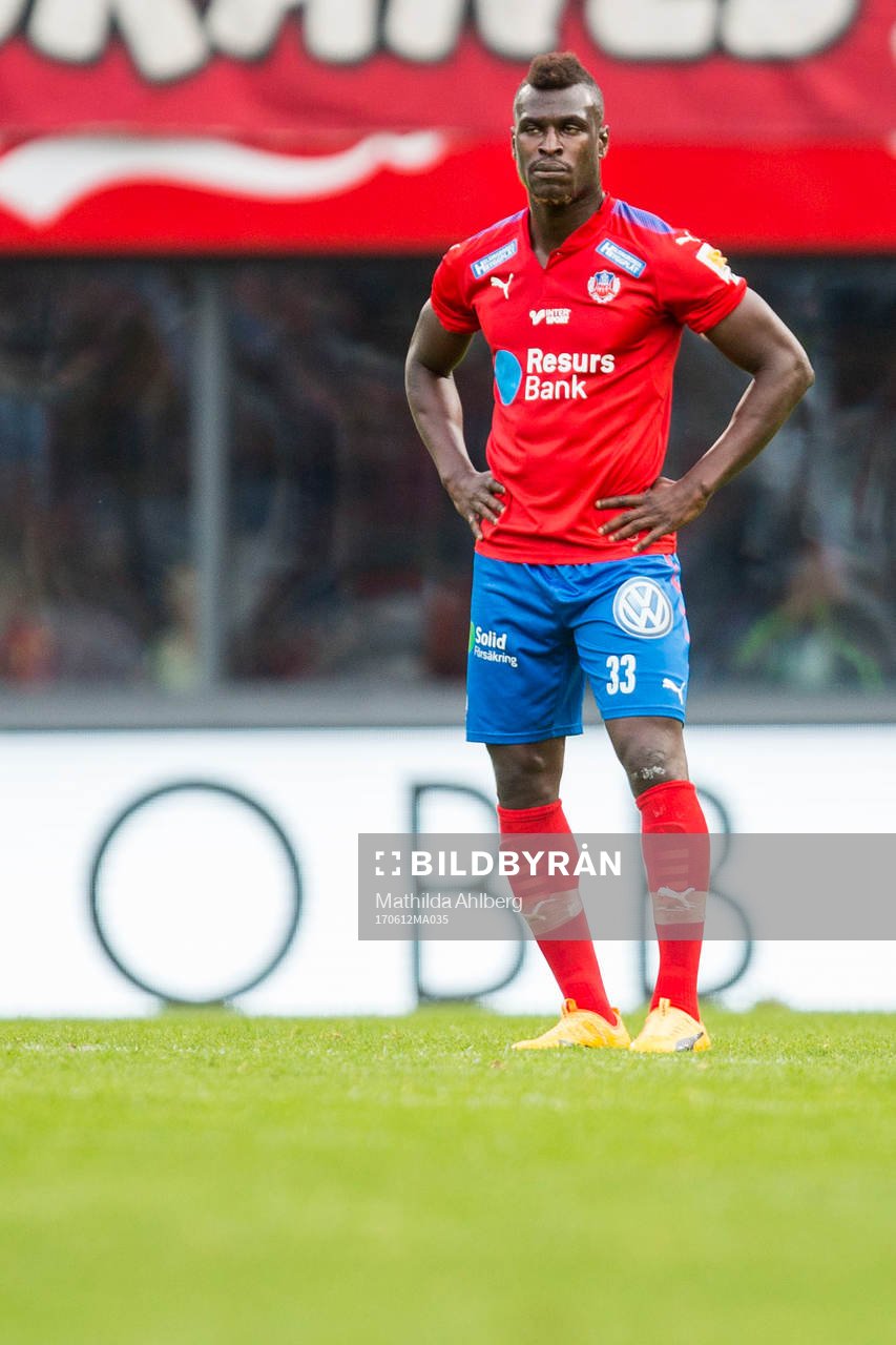 Helsingborgs Edwin Gyimah deppar